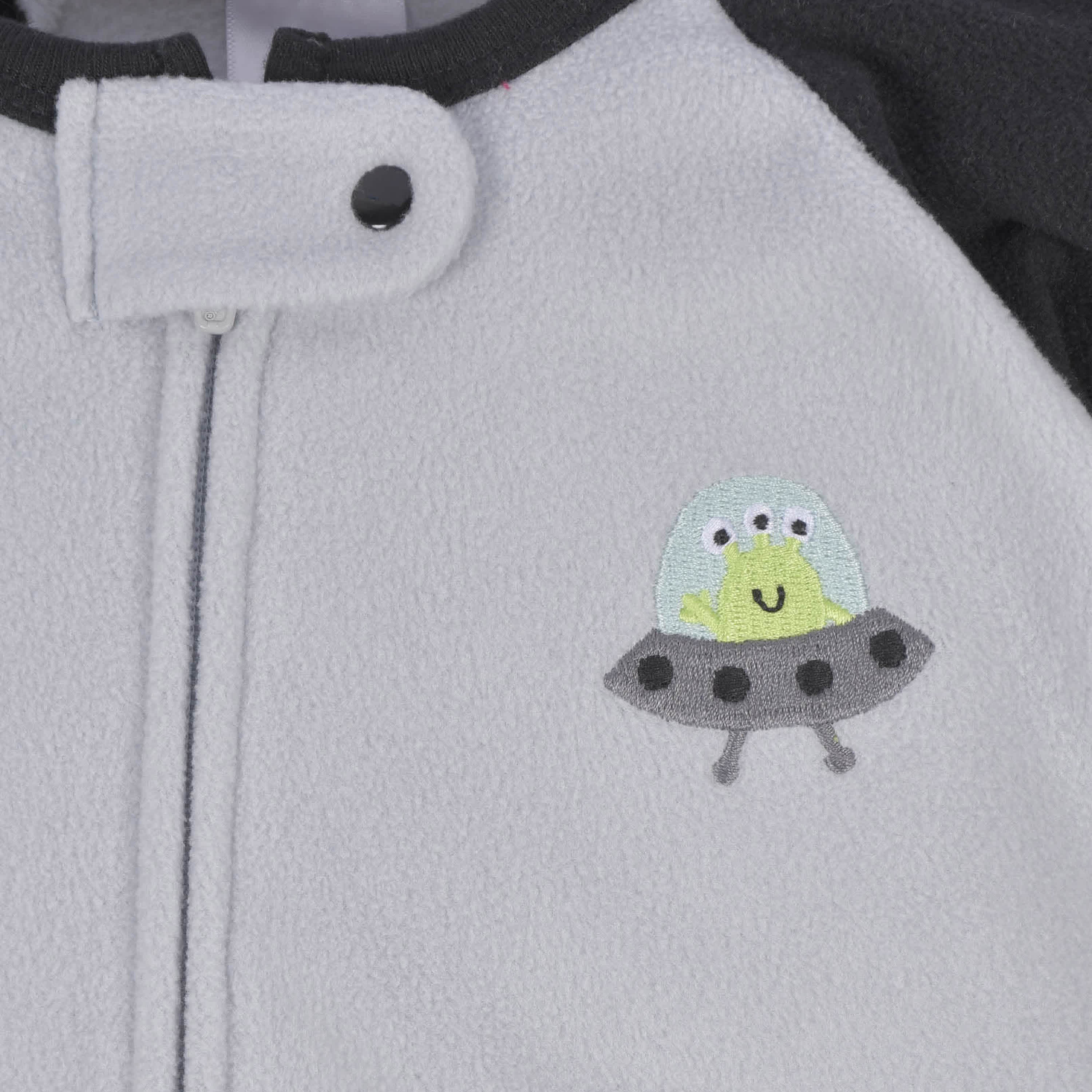 Infant Boys Space Fleece Pajamas - Image 3