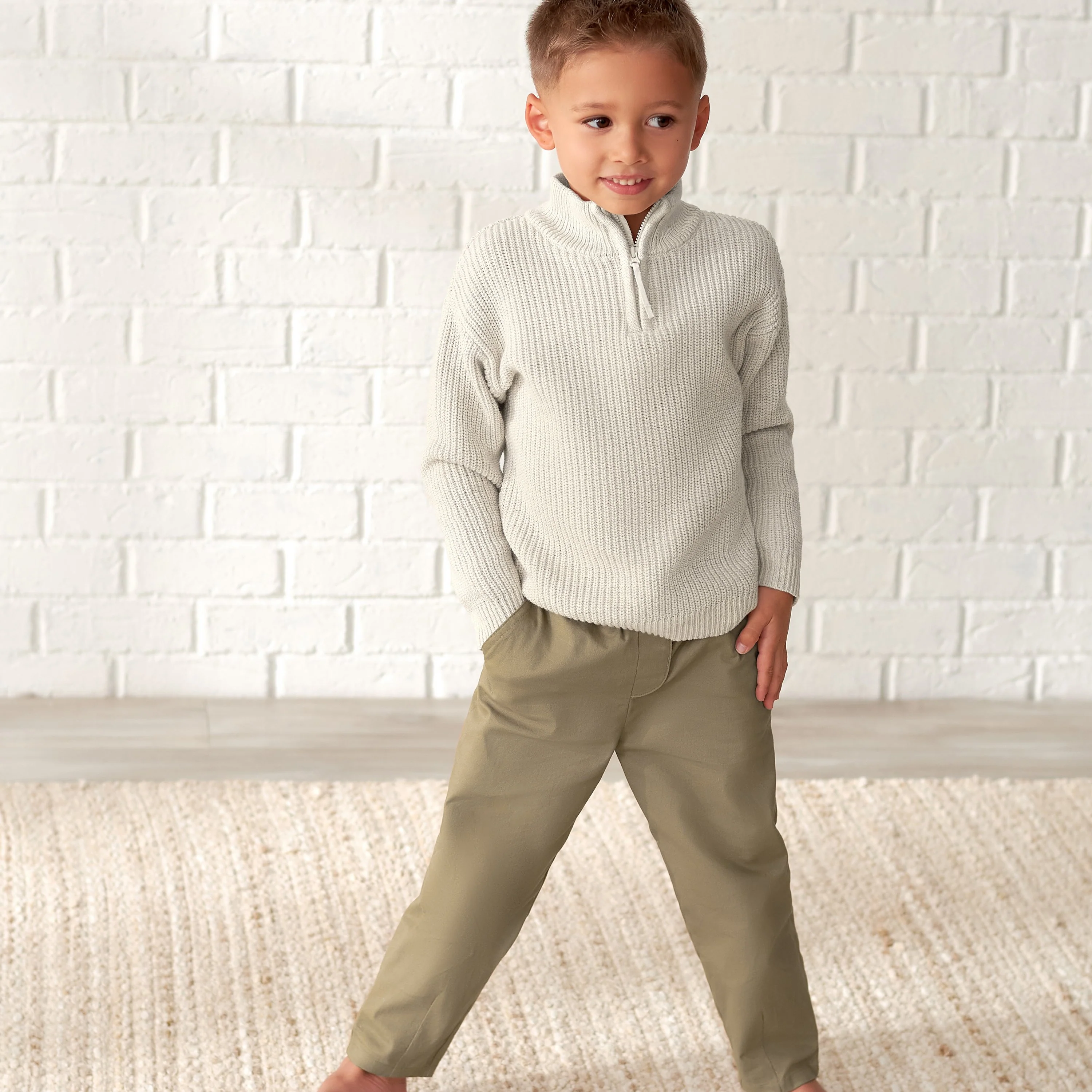Infant & Toddler Boys Tan Canvas Pants - Image 4