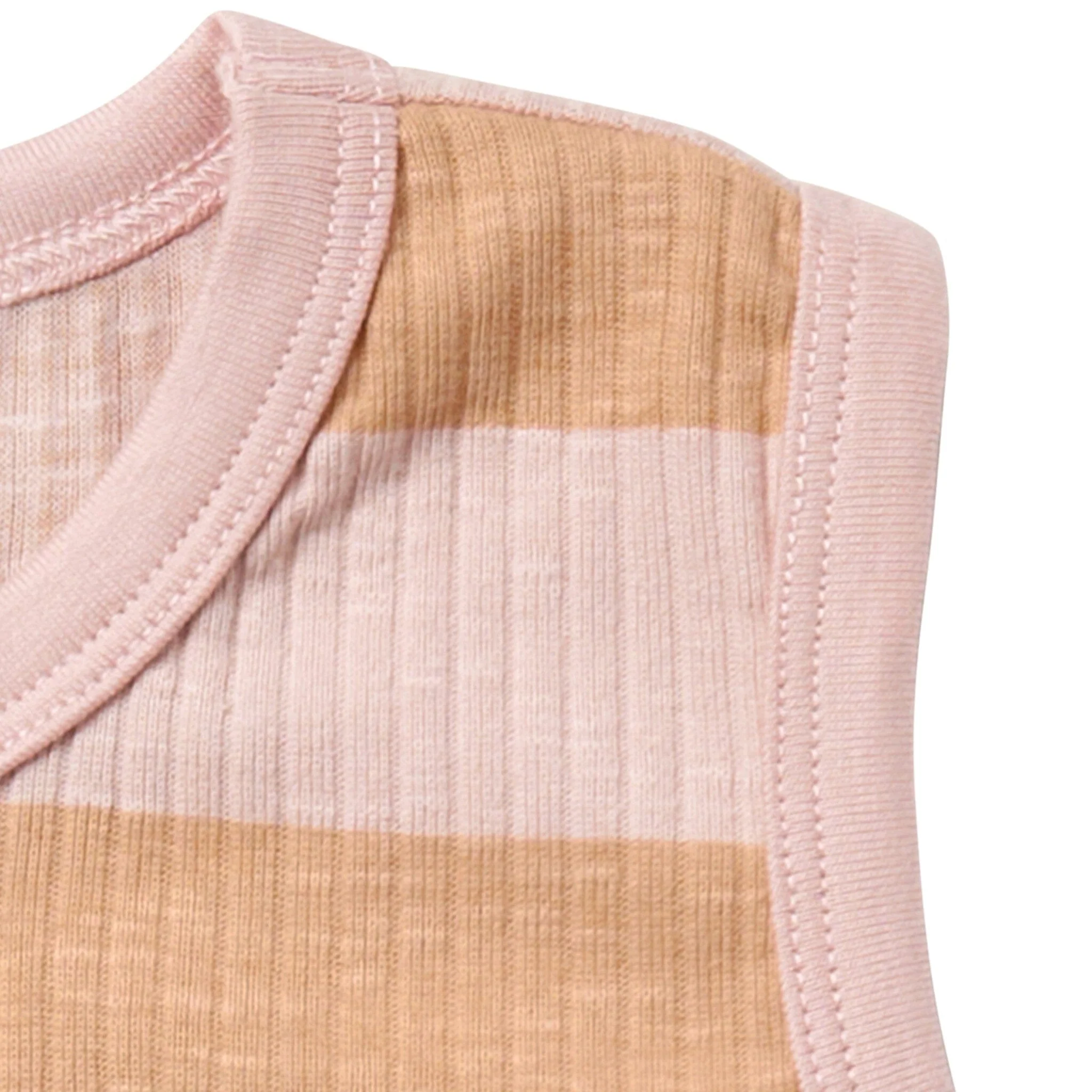Infant & Toddler Boys Tan Stripe Tank Top - Image 4