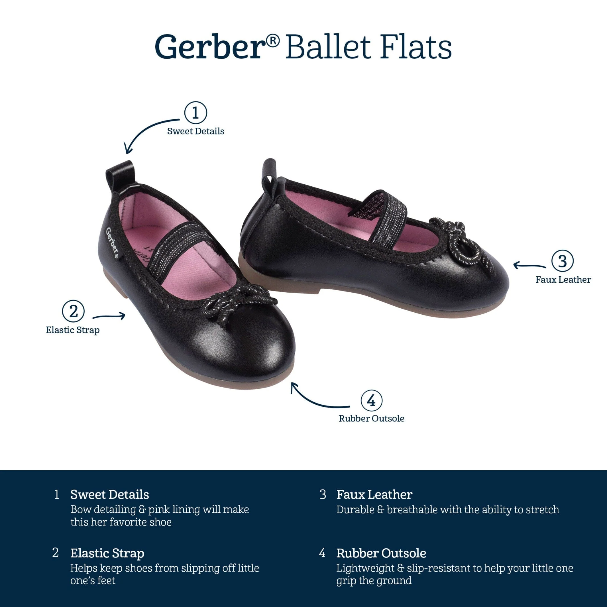 Infant & Toddler Girls Black Ballet Slipper - Image 5