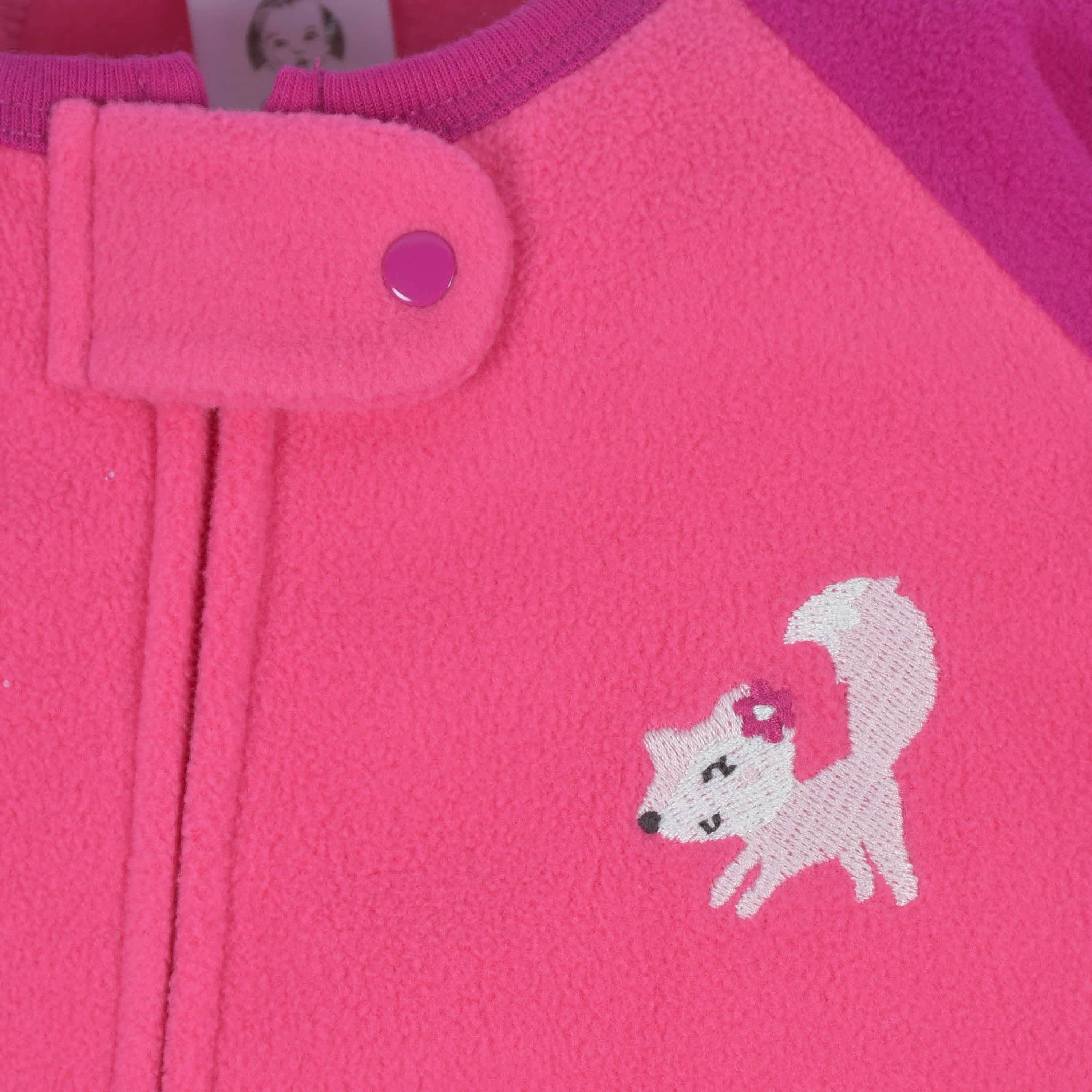 2-Pack Baby & Toddler Girls Pink Fox Fleece Pajamas - Image 5