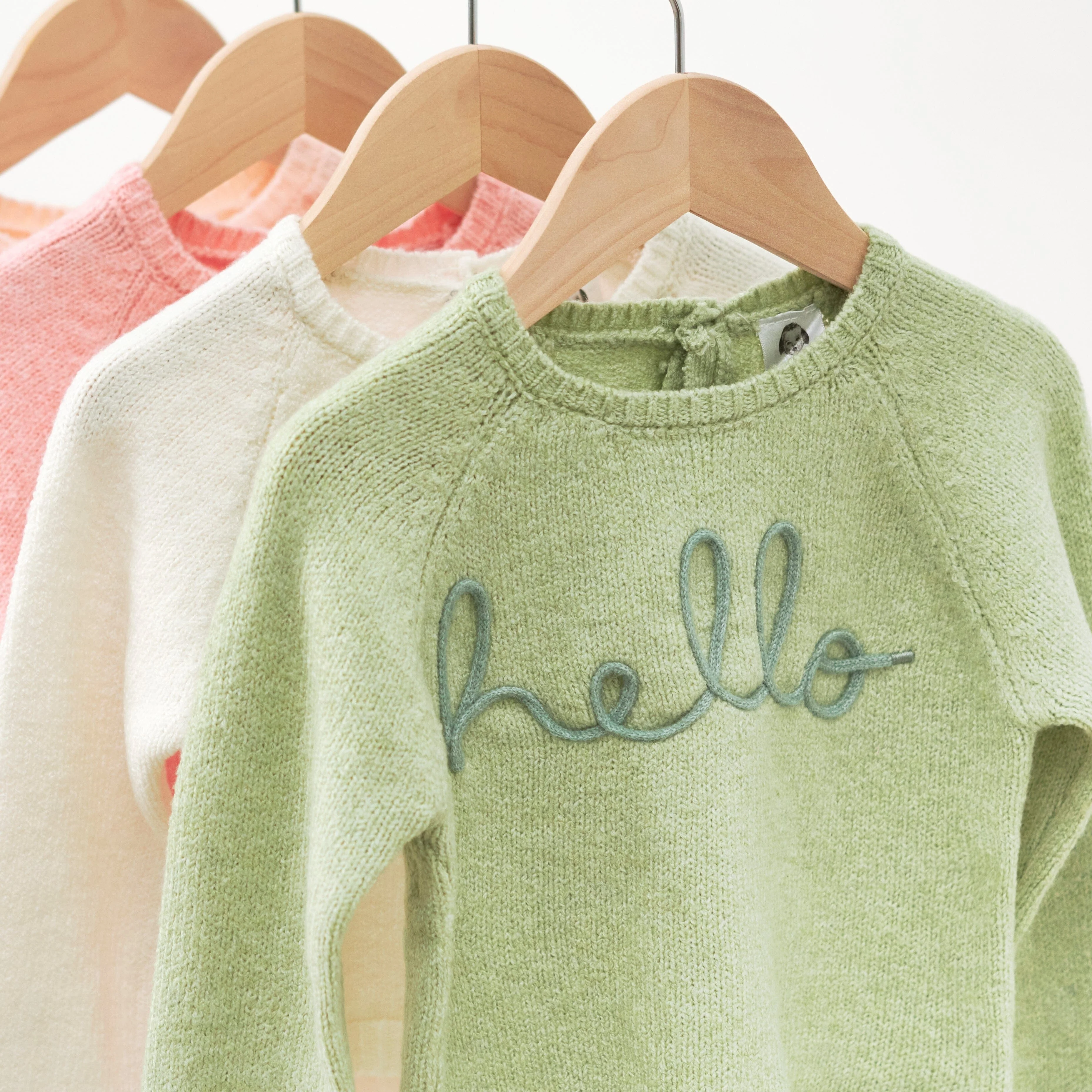 Infant & Toddler Girls Green Sweater With Tulle Trim - Image 5