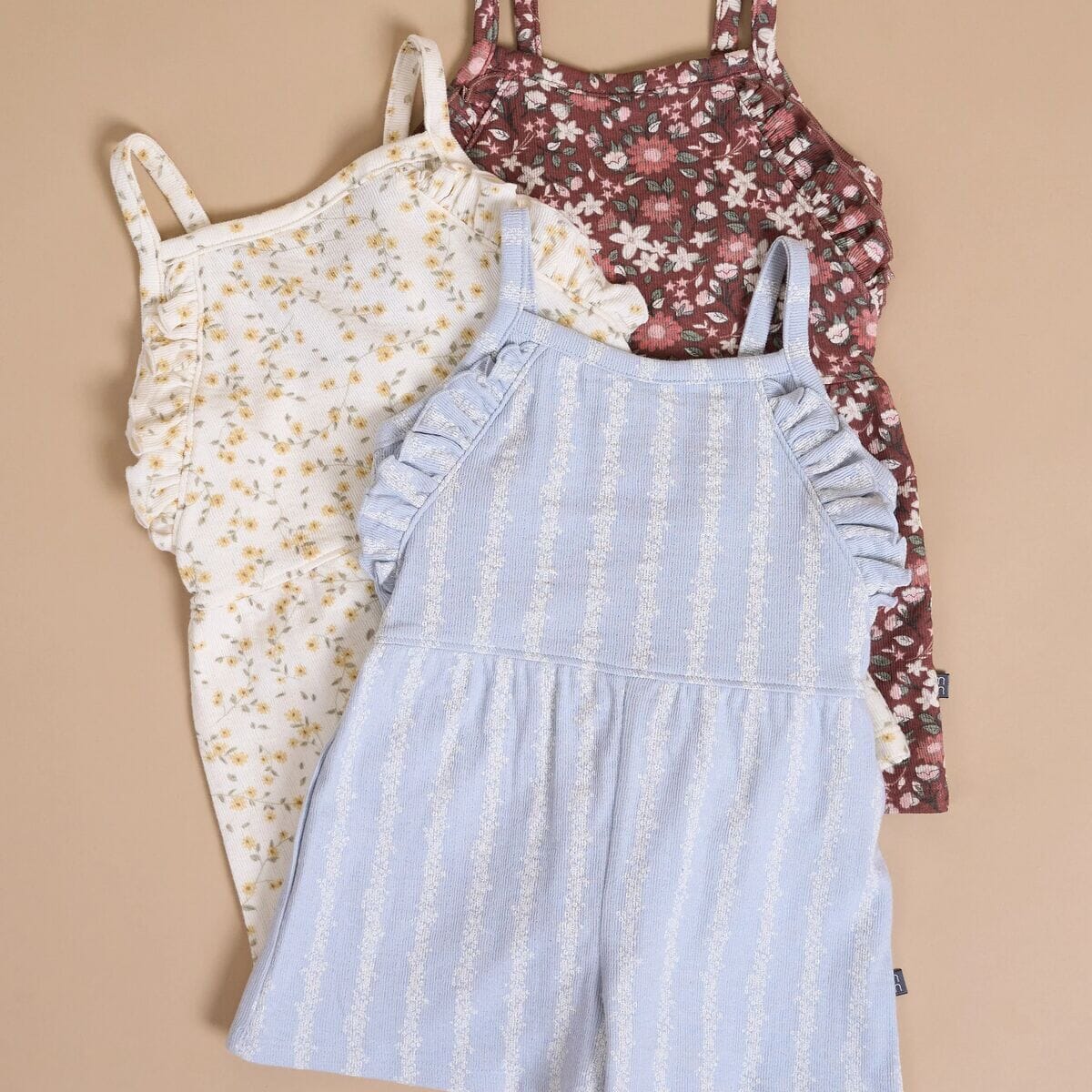 Infant & Toddler Girls Ivory Vines Ruffle Romper - Image 5