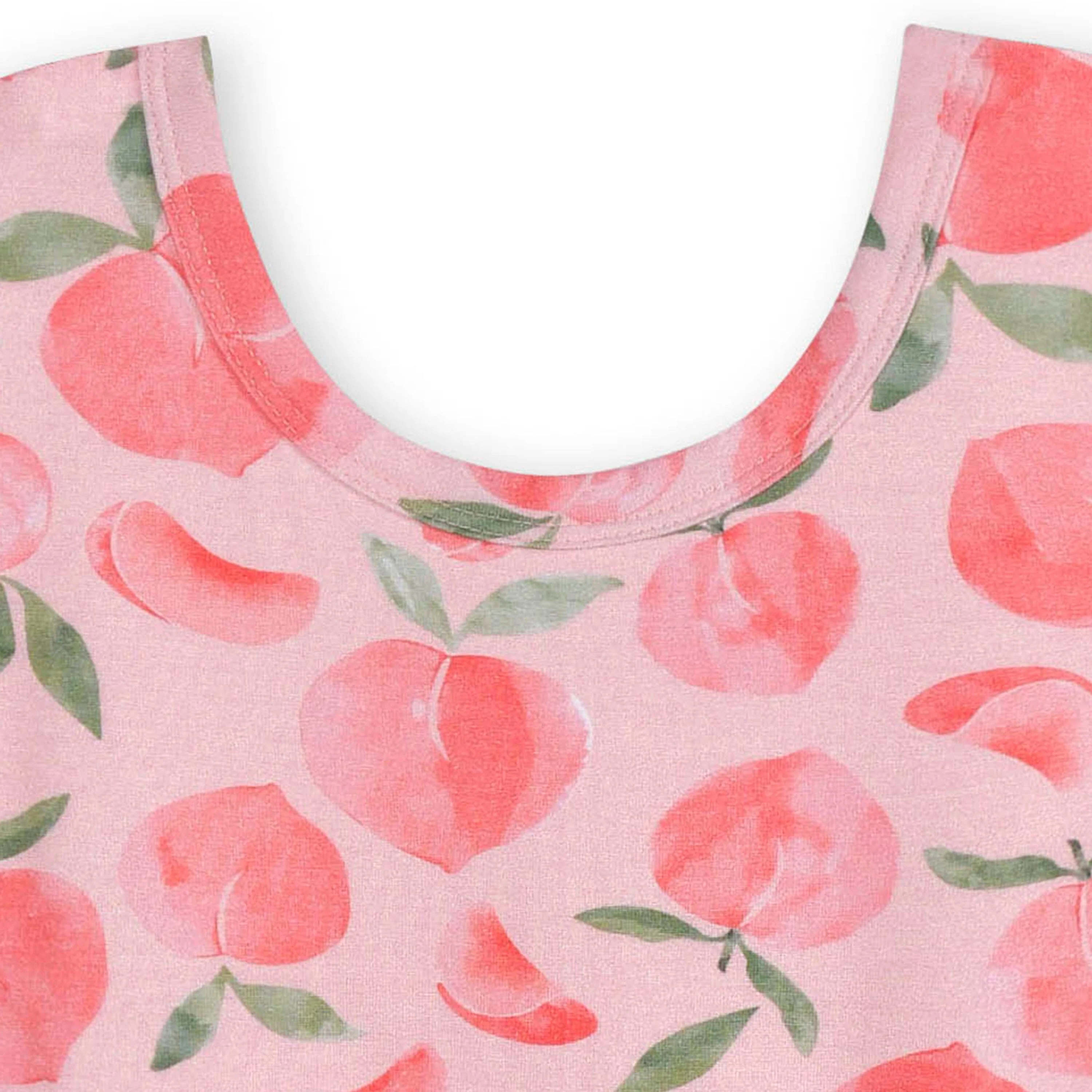 Toddler Girls Just Peachy Buttery Soft Viscose Made from Eucalyptus Twirl Dress - Image 5