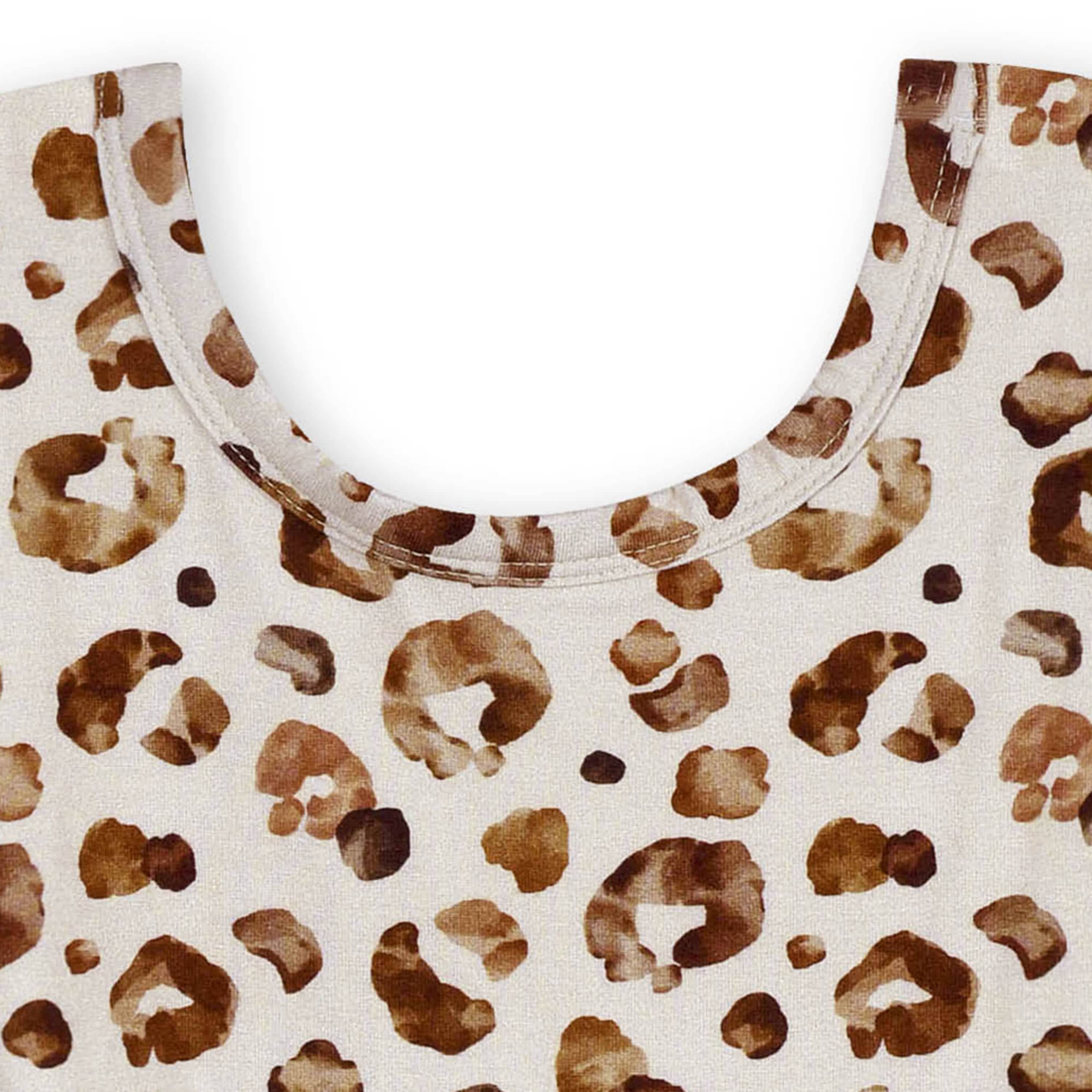 Infant & Toddler Girls Spotted Leopard Buttery Soft Viscose Made from Eucalyptus Twirl Dress - Image 5