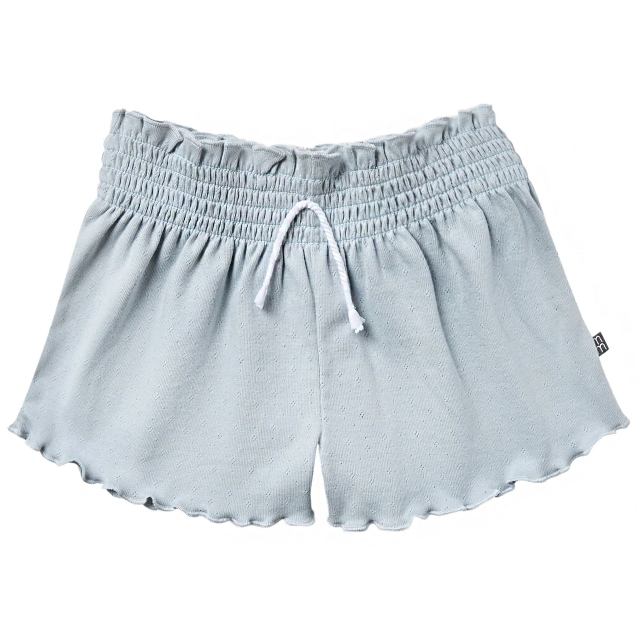 Infant & Toddler Girls Light Blue Smocked Wide Leg Shorts