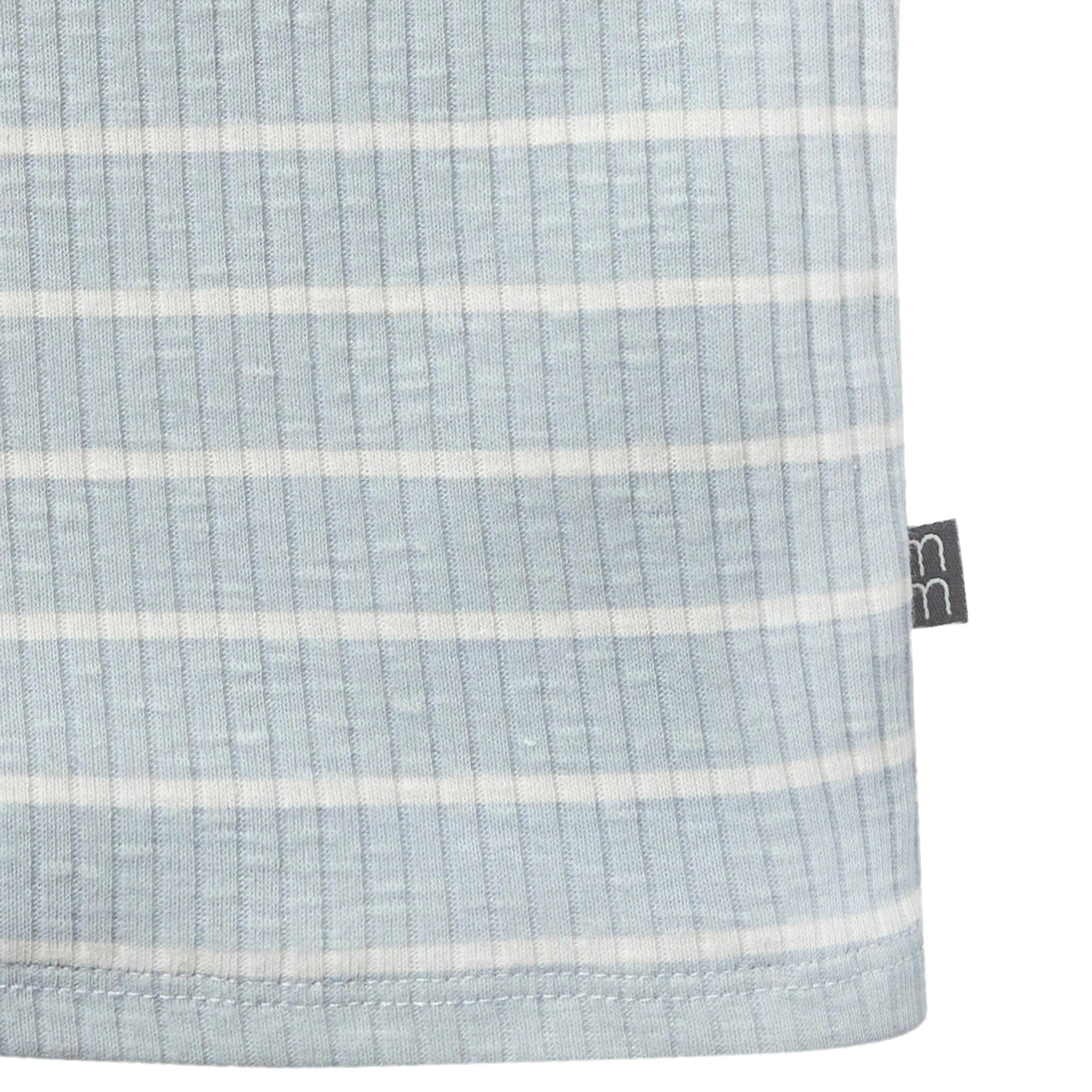 Infant & Toddler Girls Light Blue Stripe Ruffle Sleeveless Top - Image 4