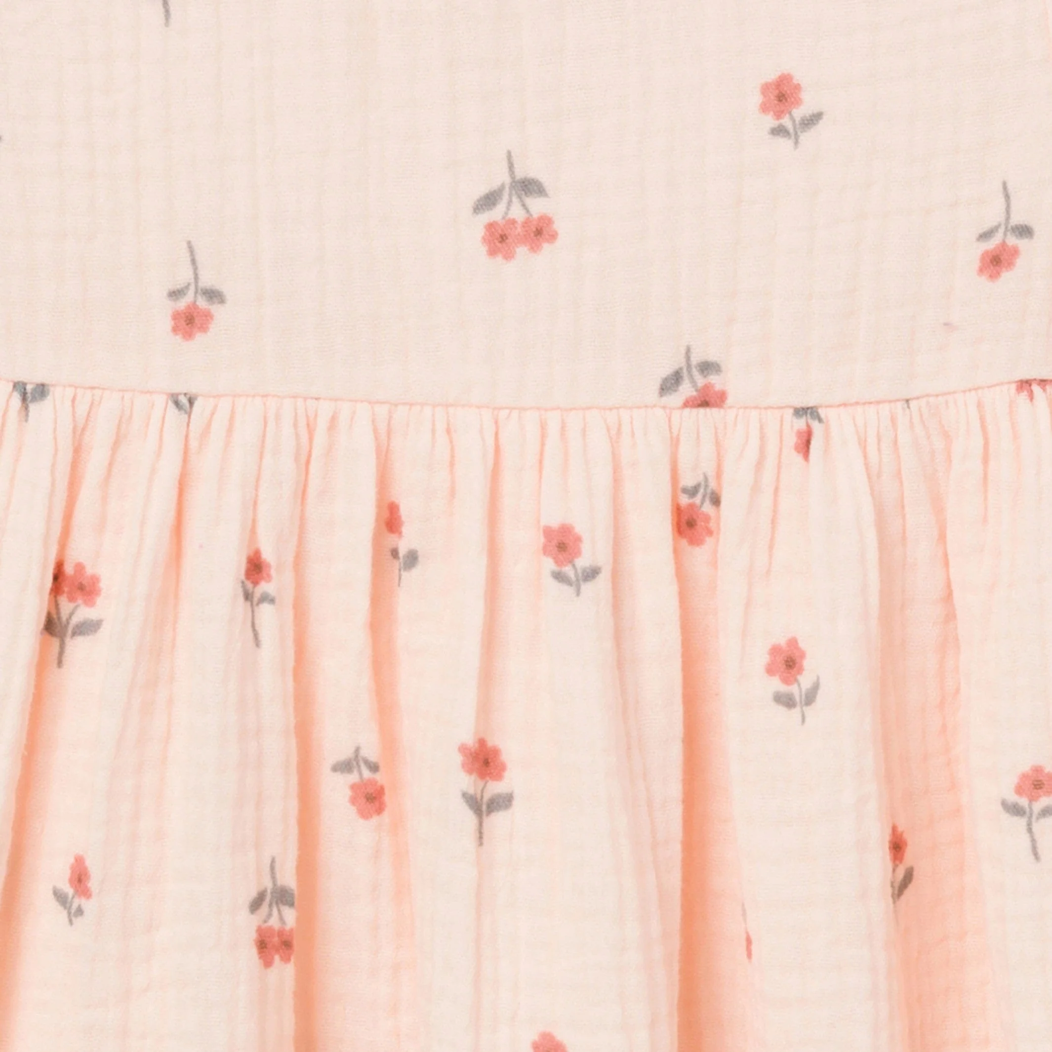 Infant & Toddler Girls Light Pink Daisies Gauze Dress - Image 5