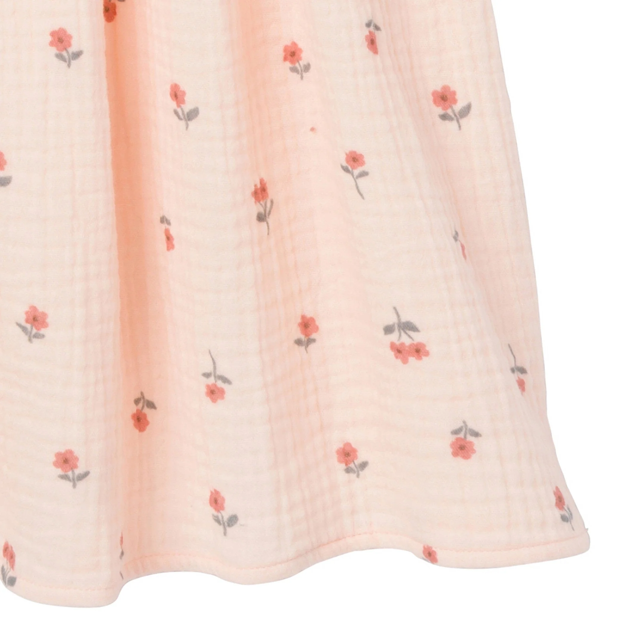 Infant & Toddler Girls Light Pink Daisies Gauze Dress - Image 6