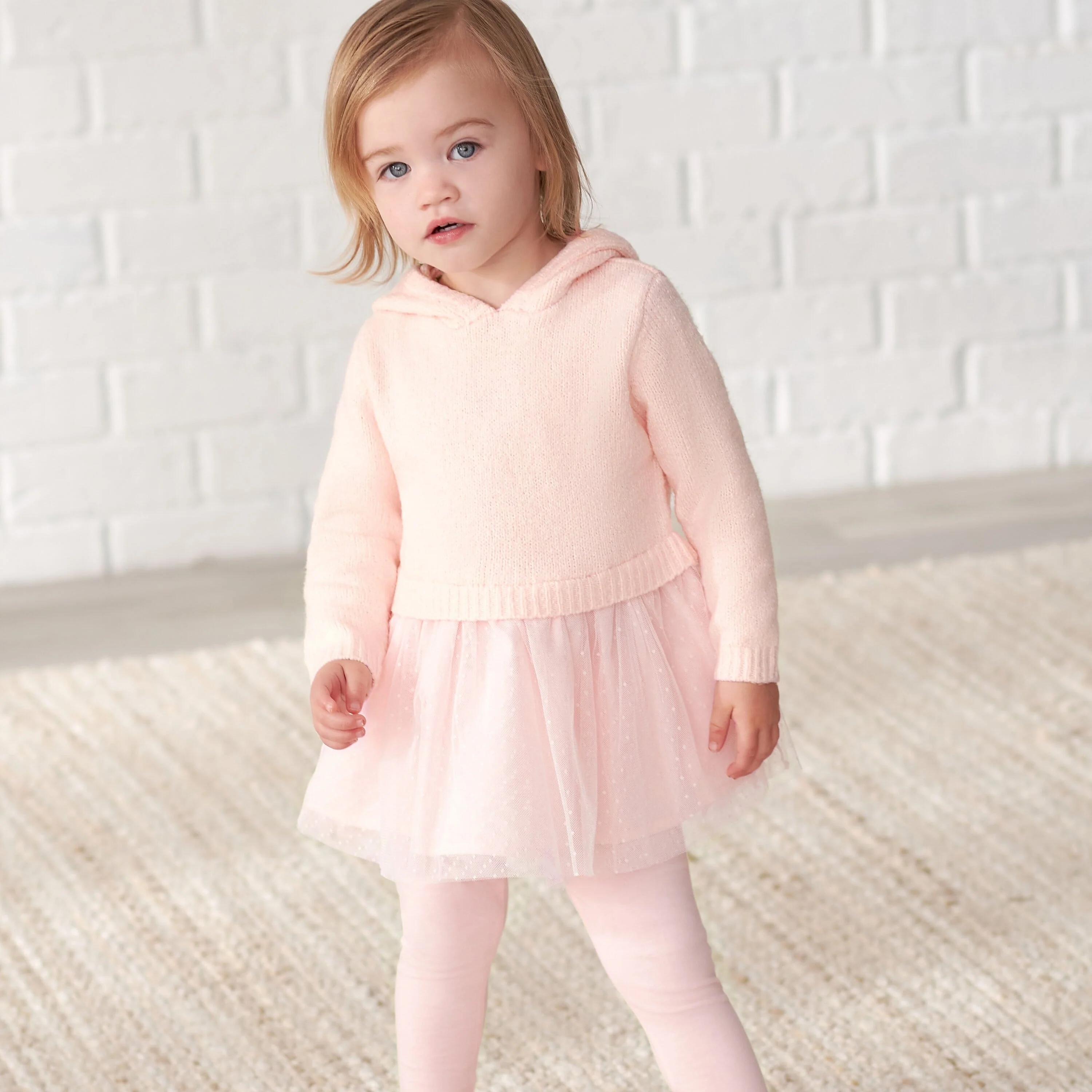 Infant Girls Light Pink Leggings - Image 2