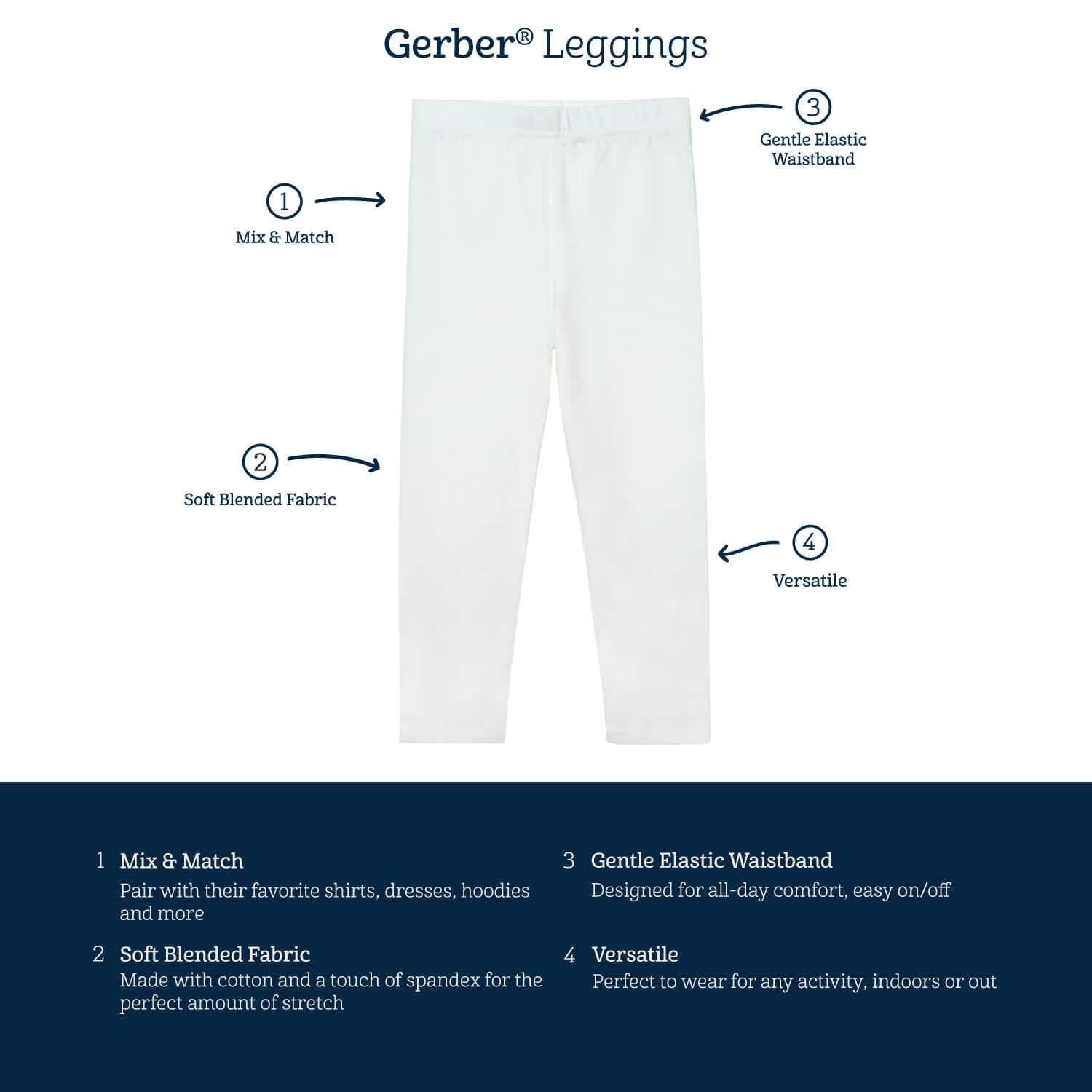 Infant Girls Light Pink Leggings - Image 5