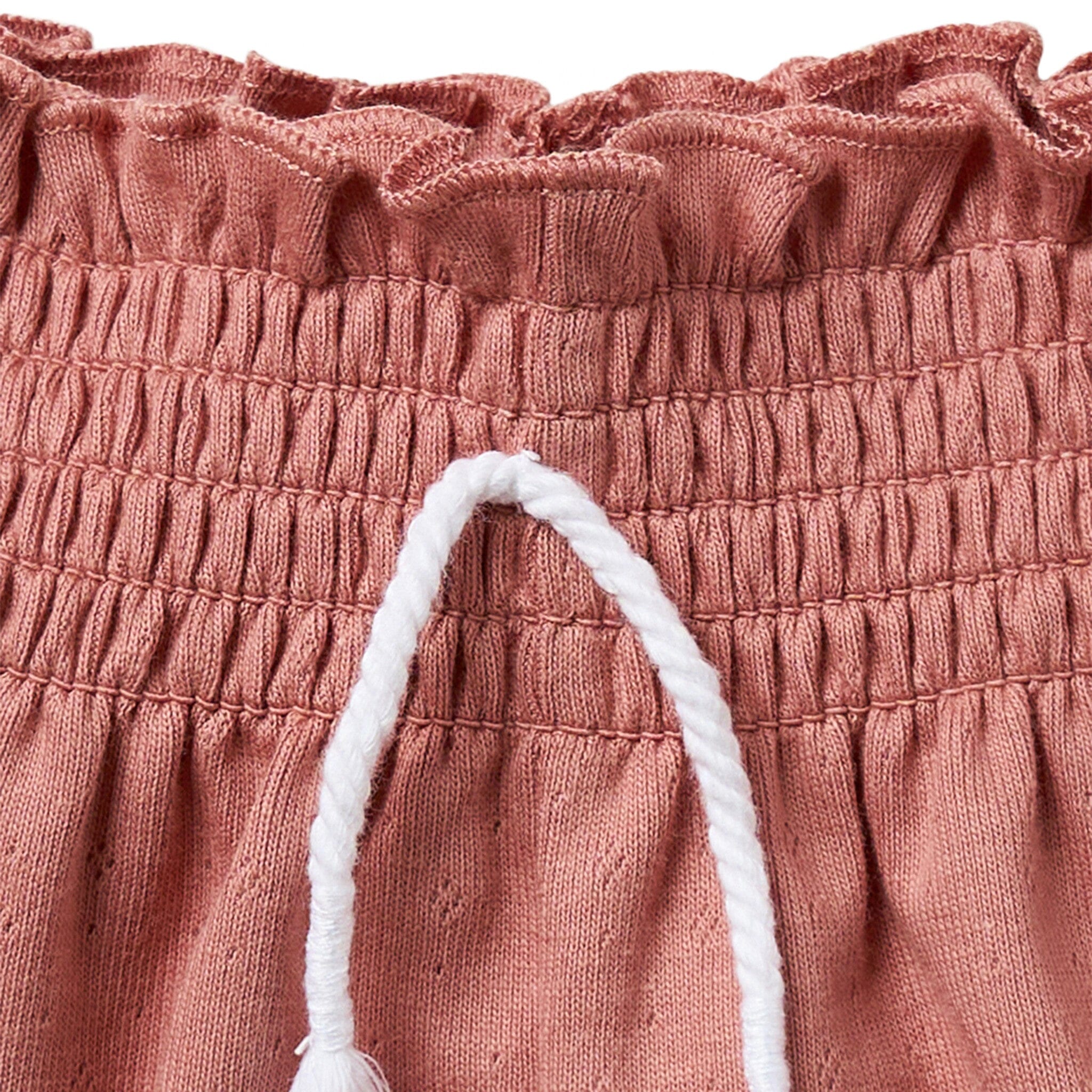 Infant & Toddler Girls Rose Smocked Wide Leg Shorts - Image 3