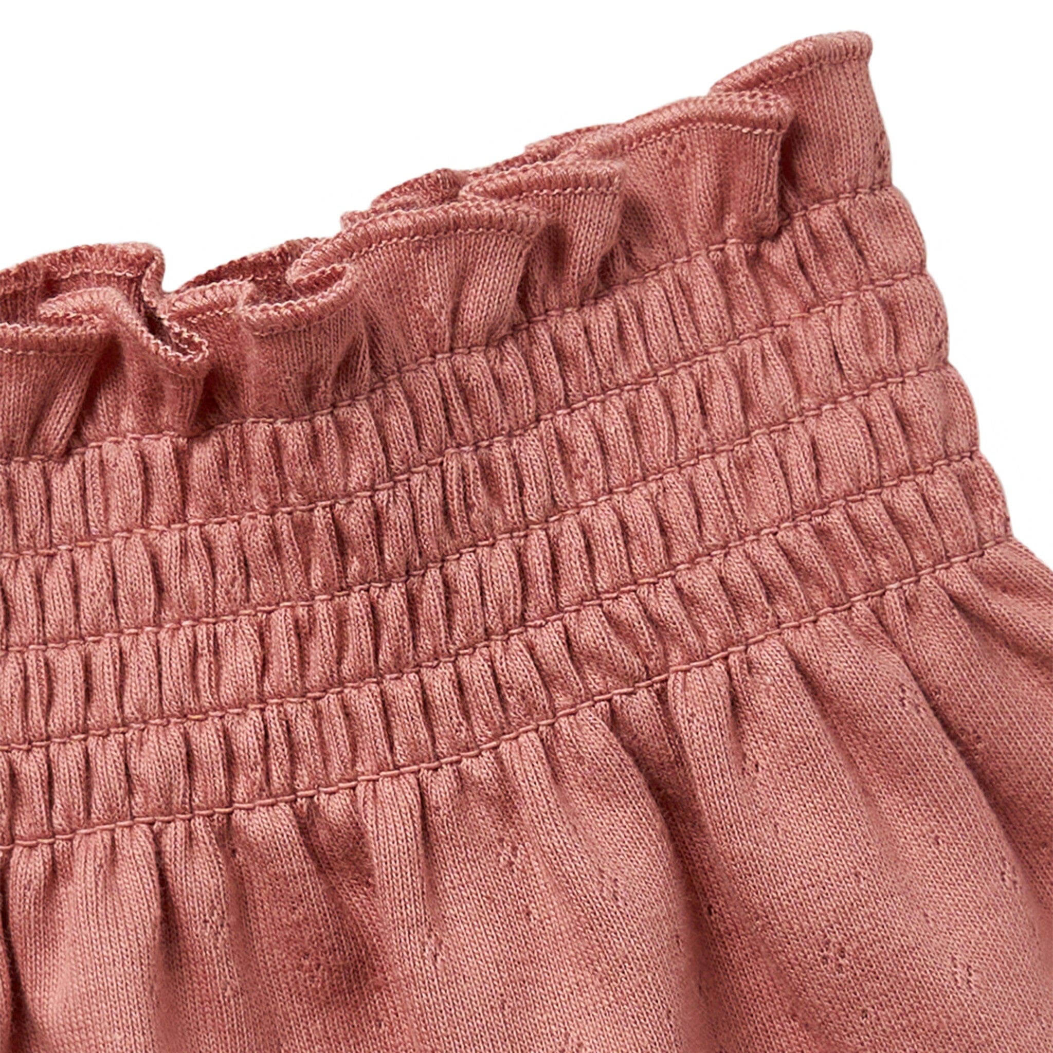 Infant & Toddler Girls Rose Smocked Wide Leg Shorts - Image 4