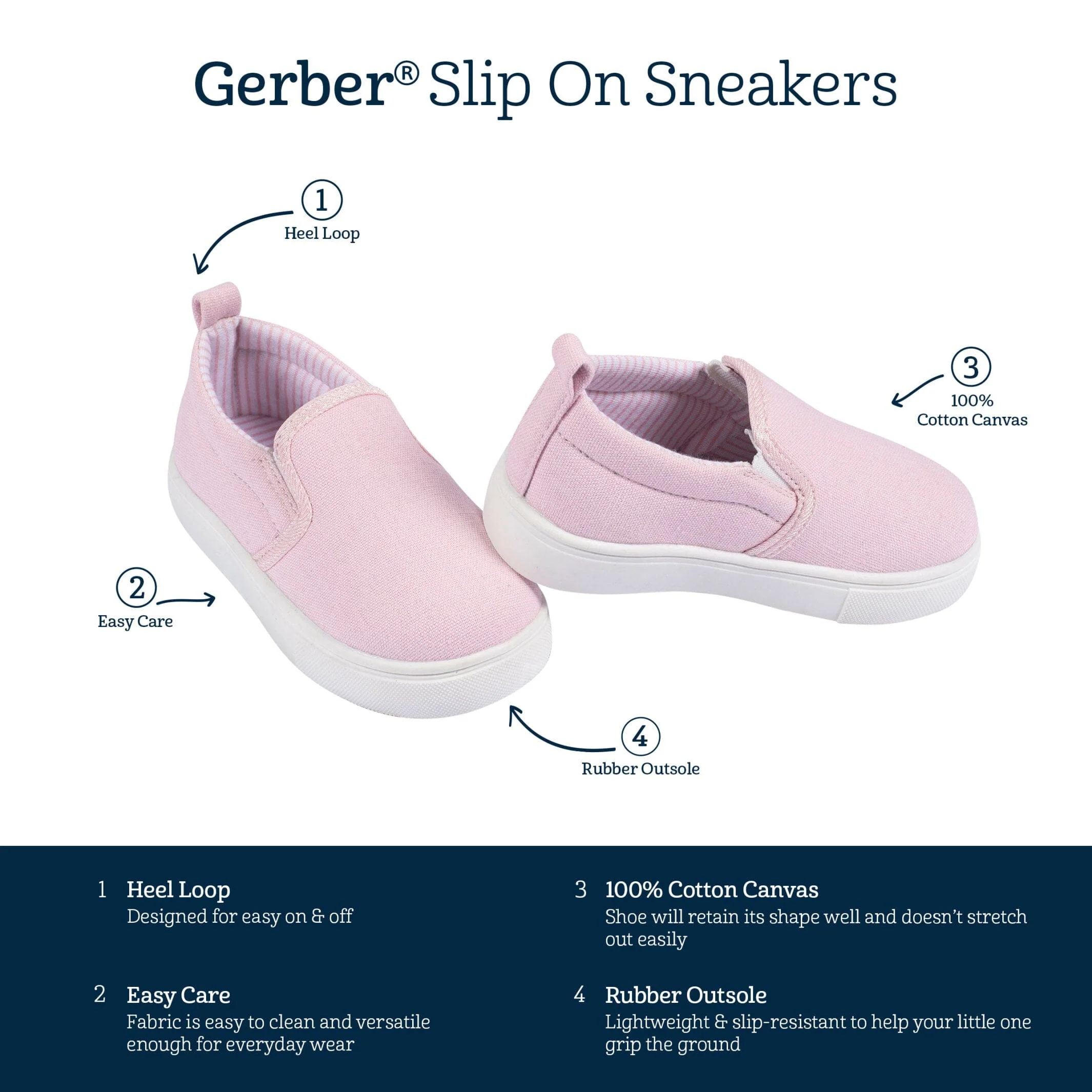 Infant & Toddler Girls Pink Slip-On Sneaker - Image 7