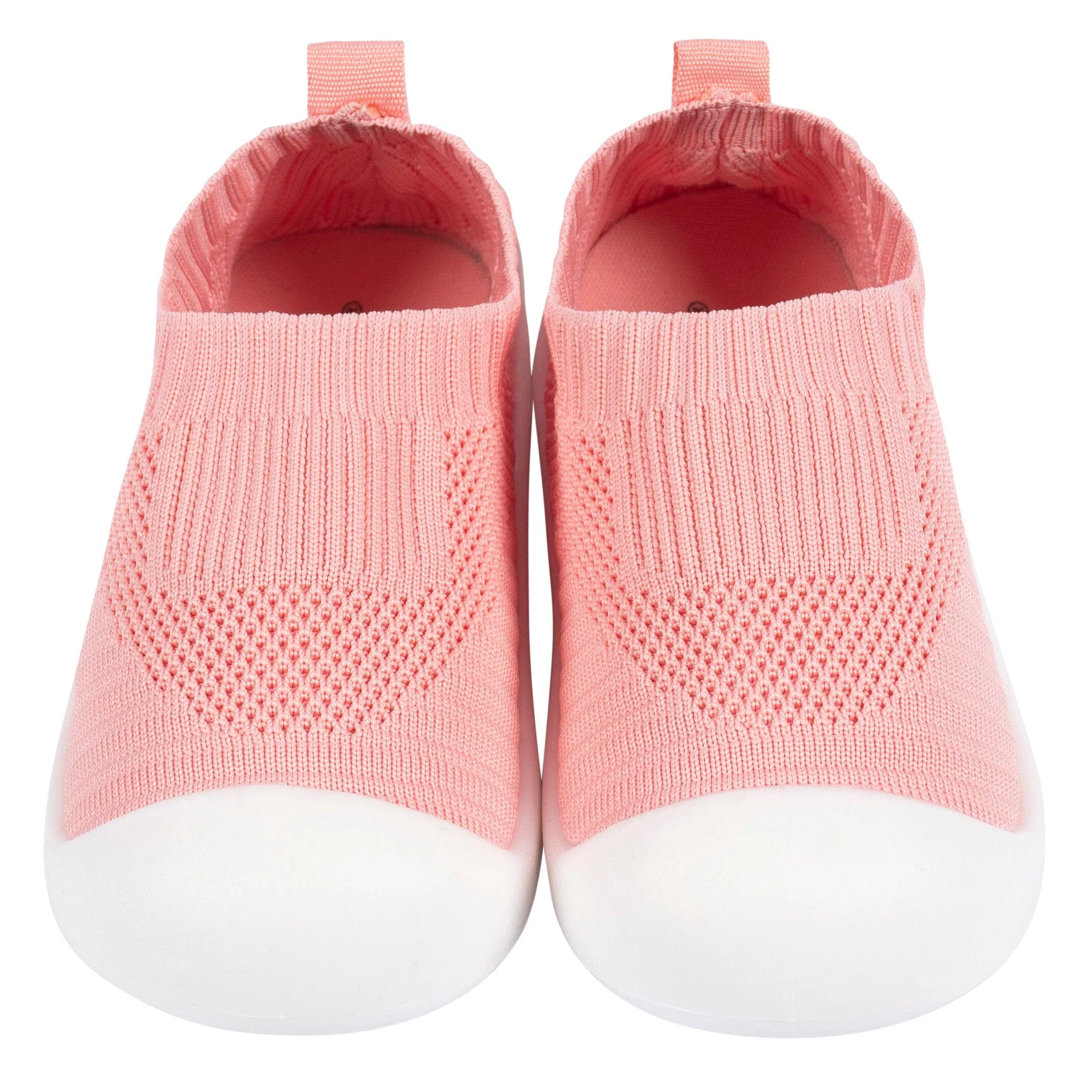 Toddler Girls Pink Stretchy Knit Slip-On Sneaker - Image 3