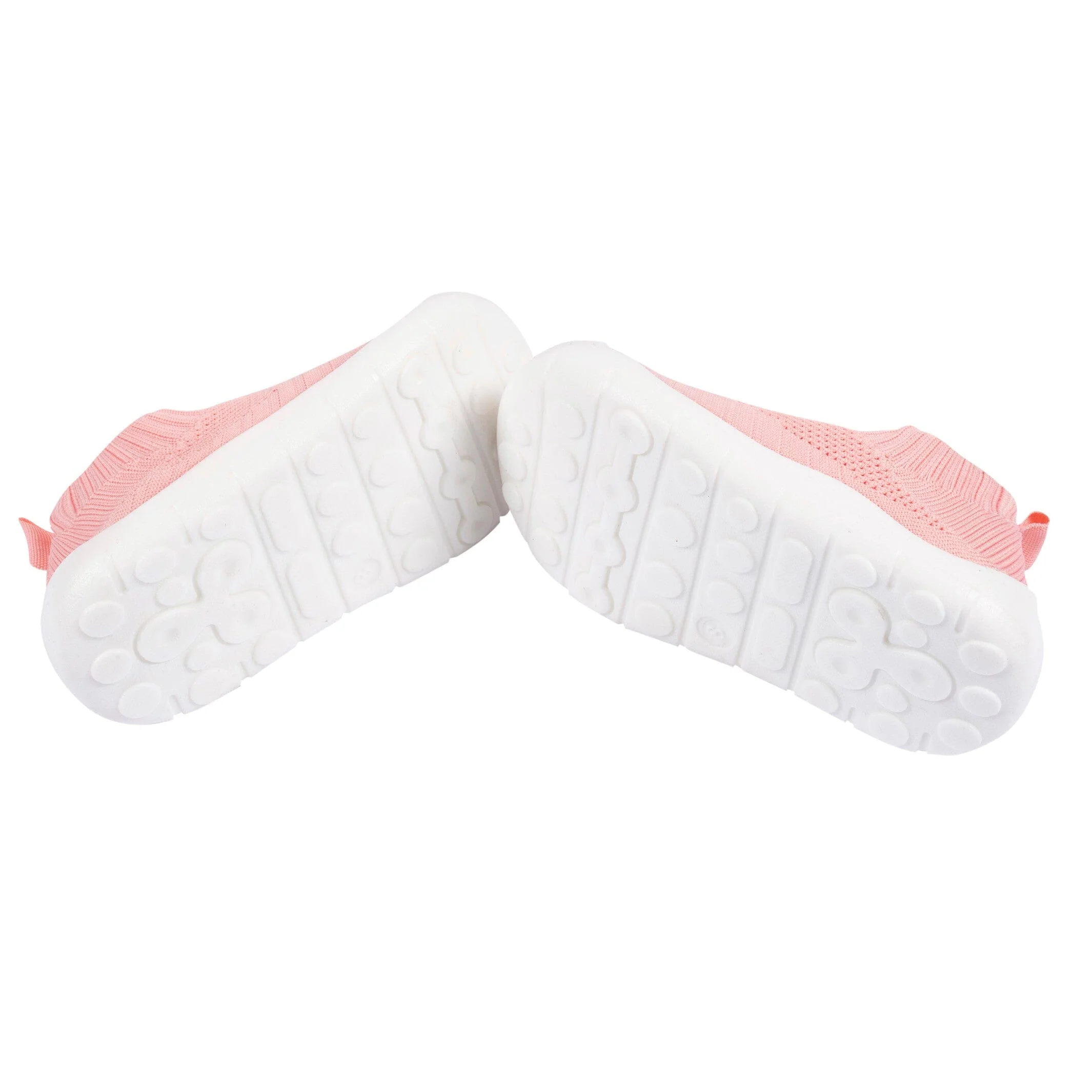 Toddler Girls Pink Stretchy Knit Slip-On Sneaker - Image 4