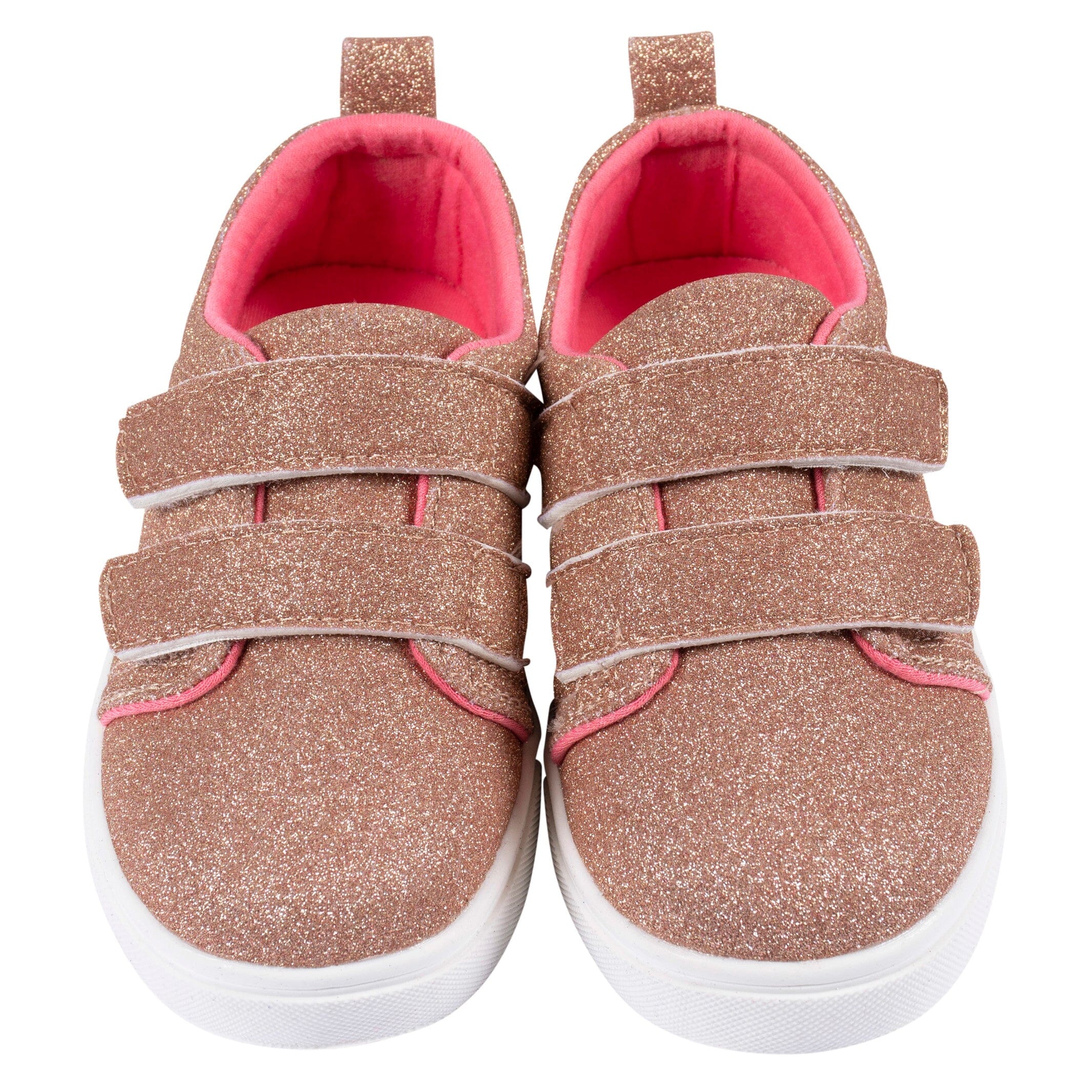 Infant & Toddler Girls Rose Gold Glitter Strap Sneaker - Image 4