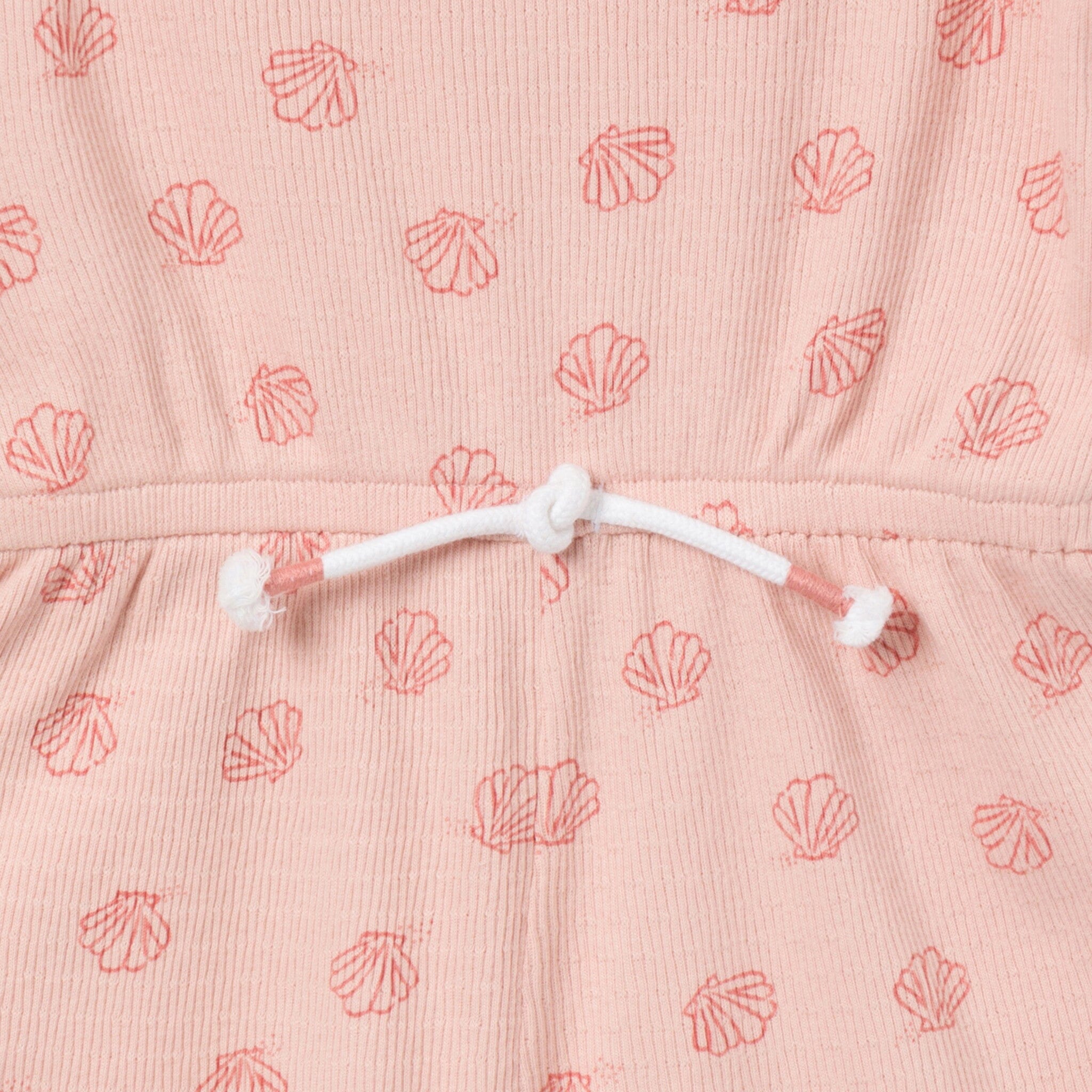 Infant & Toddler Girls Rose Seashells Flutter Sleeve Romper - Image 4