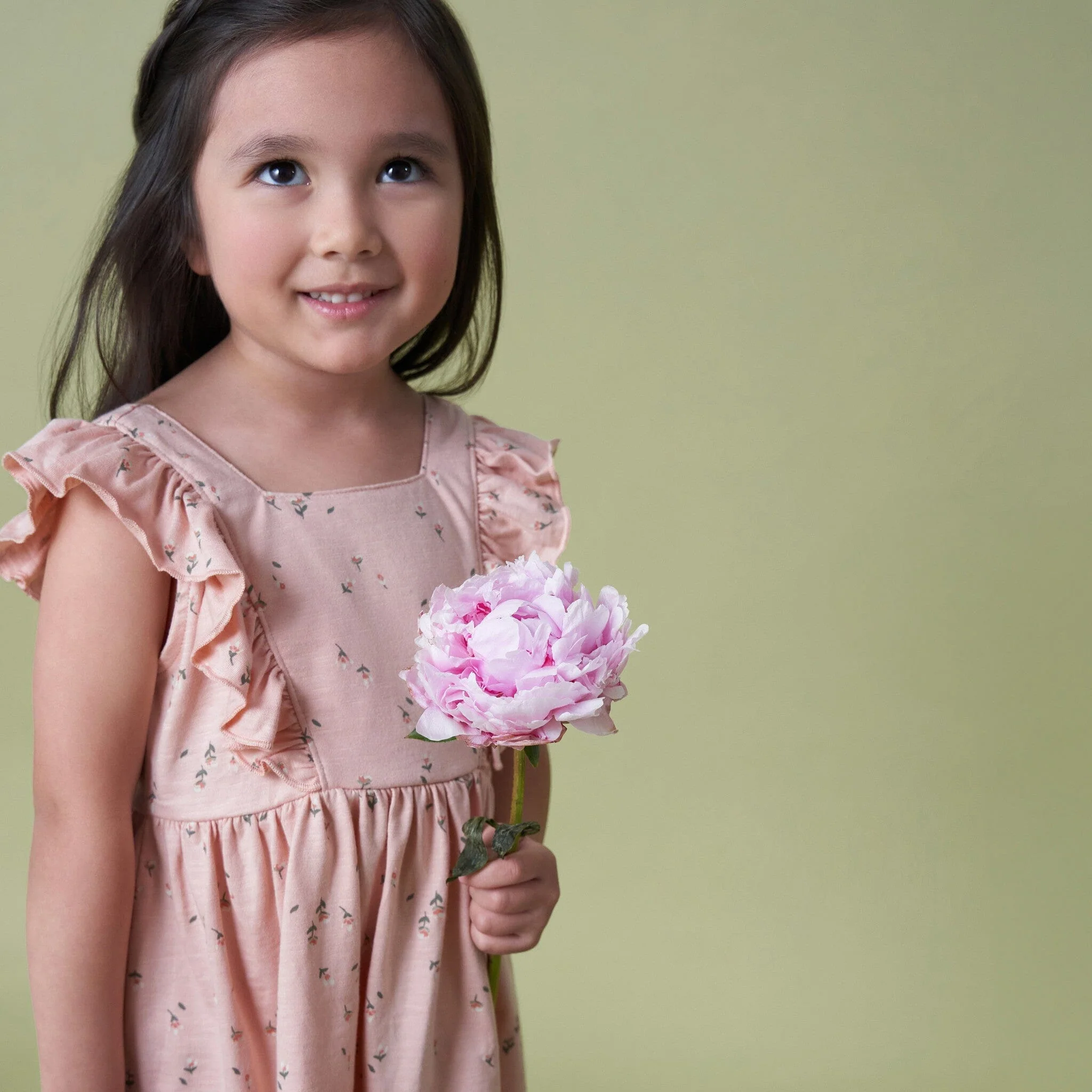 Infant & Toddler Girls Rose Tulips Bow Back Dress - Image 2