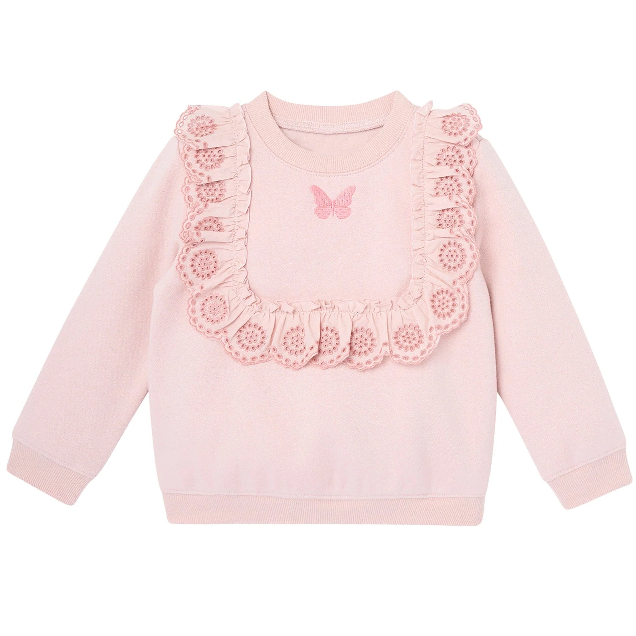 Infant & Toddler Girls Glinda Butterfly Ruffled Wicked Sweatshirt