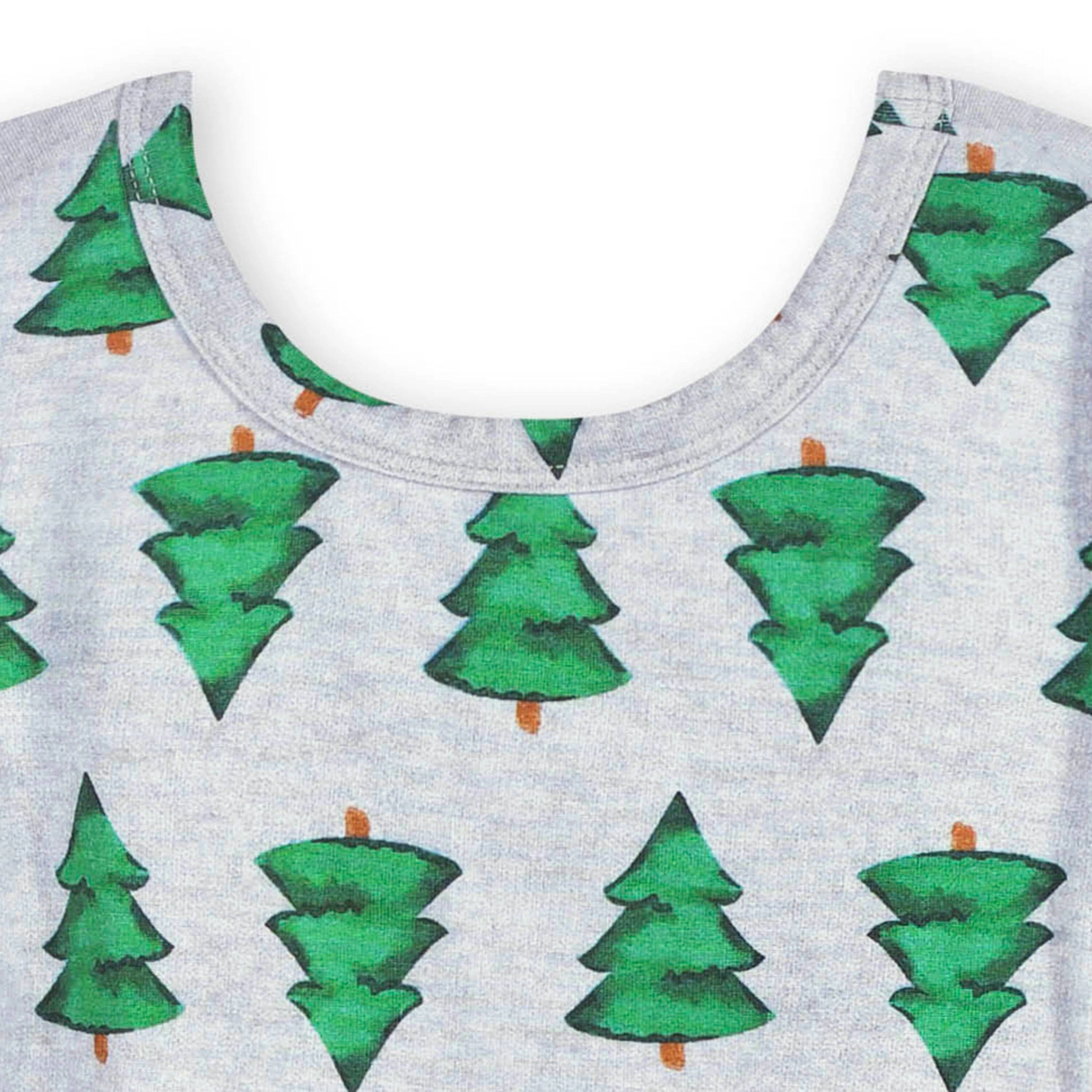 Toddler Girls Spruce Buttery Soft Viscose Made from Eucalyptus Holiday Twirl Dress - Image 5