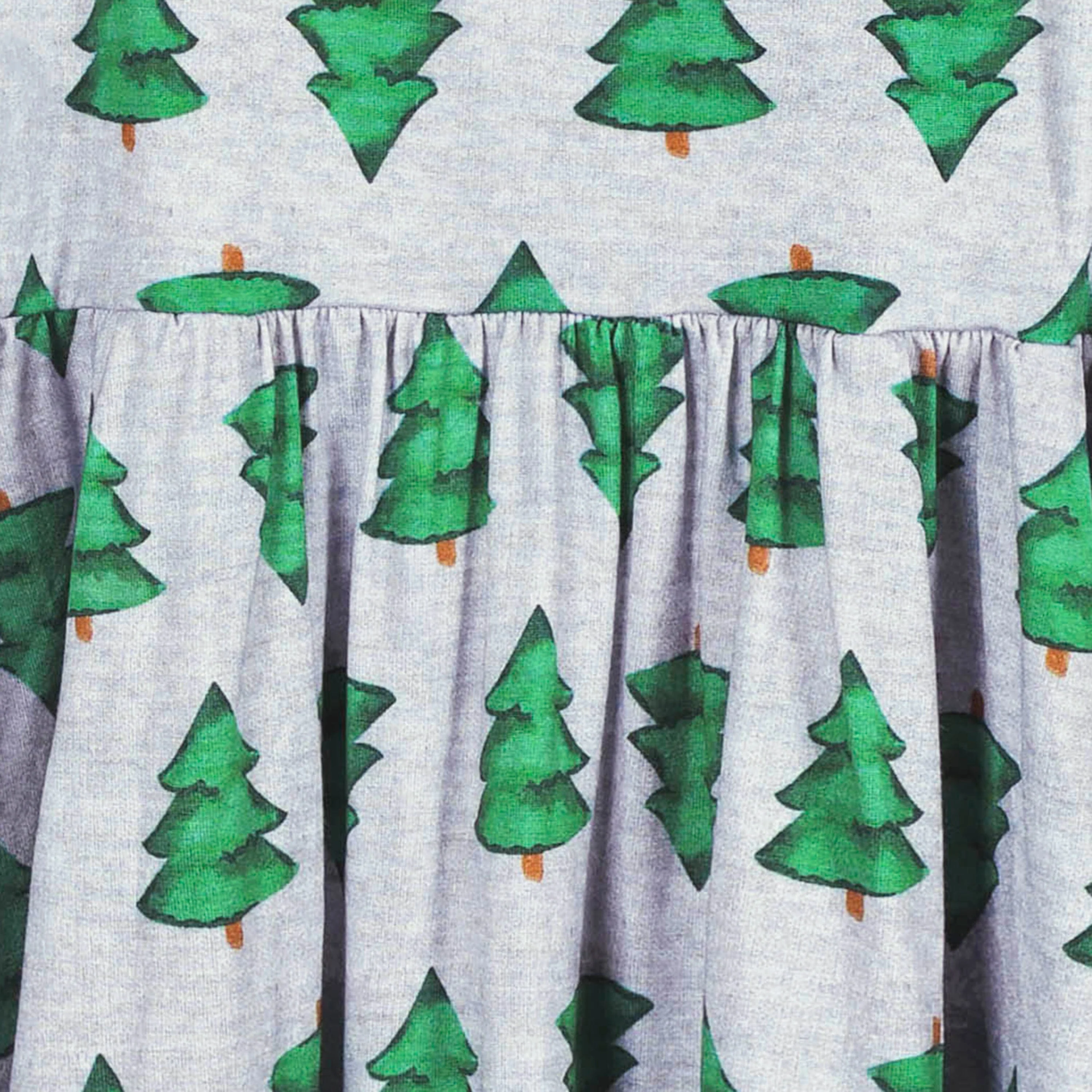 Toddler Girls Spruce Buttery Soft Viscose Made from Eucalyptus Holiday Twirl Dress - Image 6