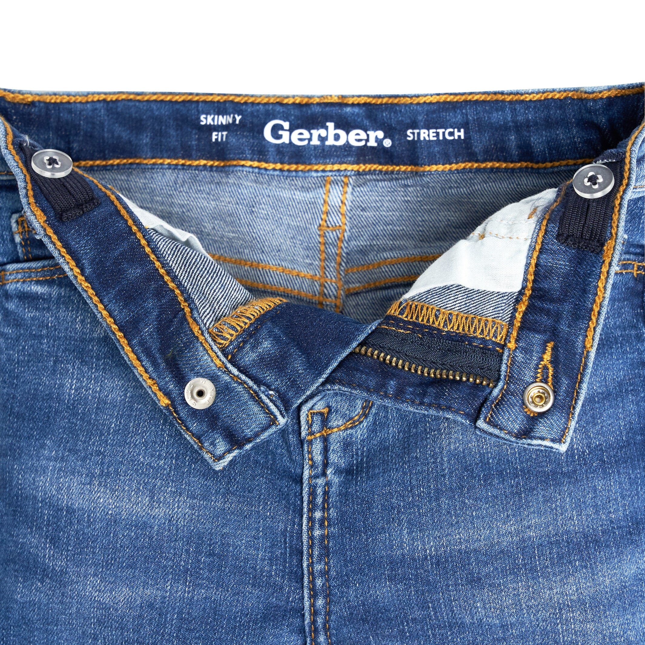 Infant and Toddler Neutral Denim Skinny Jeans - Image 4