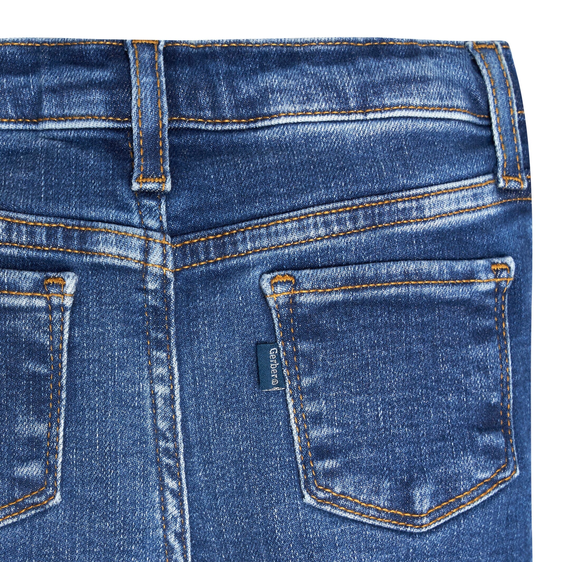 Infant and Toddler Neutral Denim Skinny Jeans - Image 6