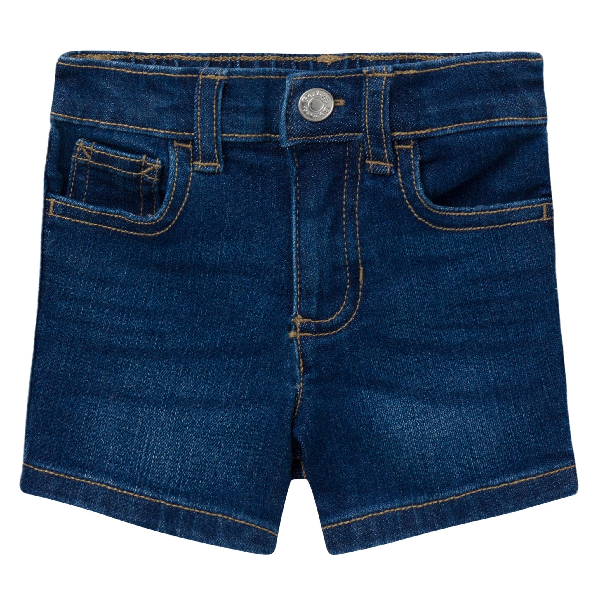 Infant & Toddler Neutral Dark Wash Denim Shorts