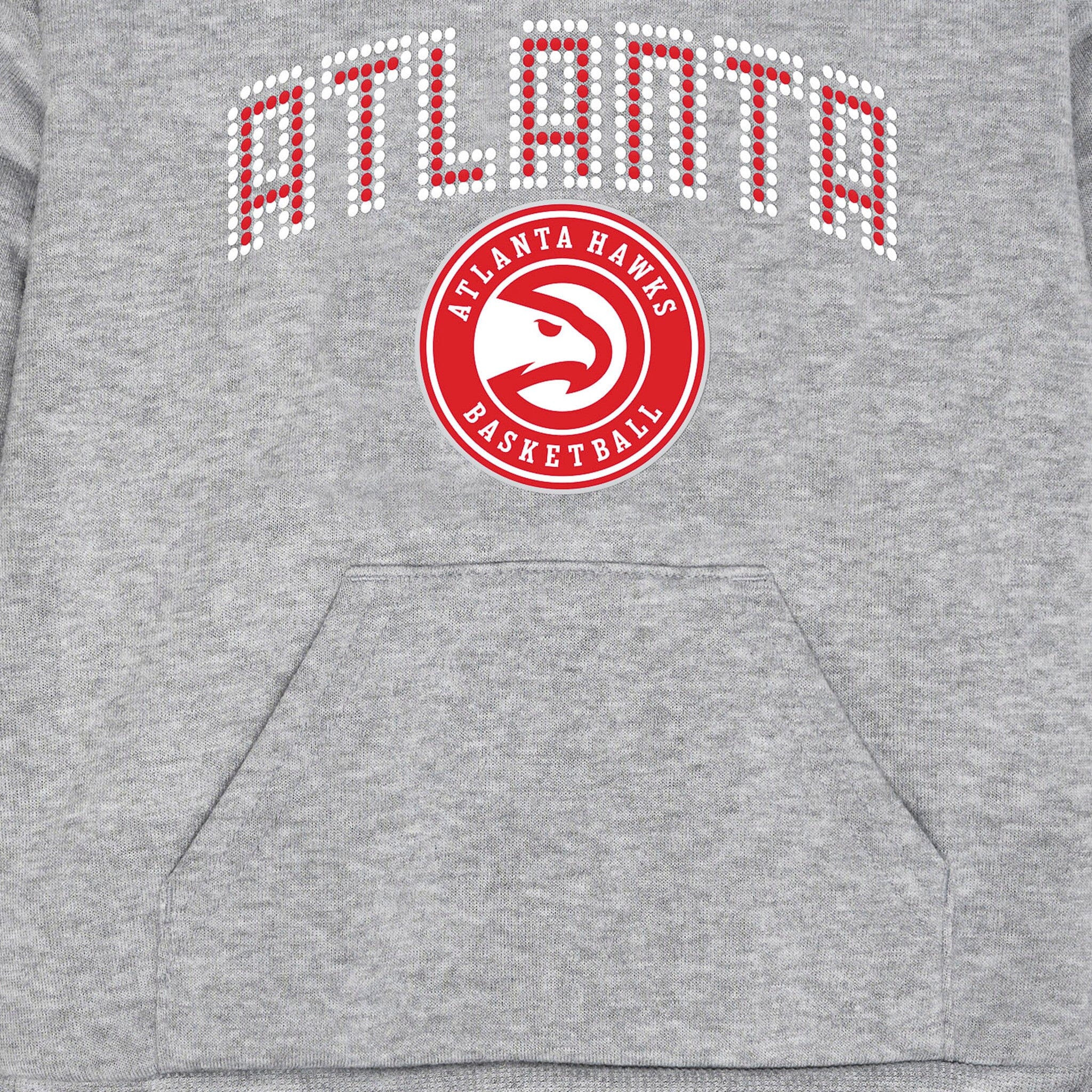 Infant & Toddler Neutral Gray Atlanta Hawks Hoodie - Image 3