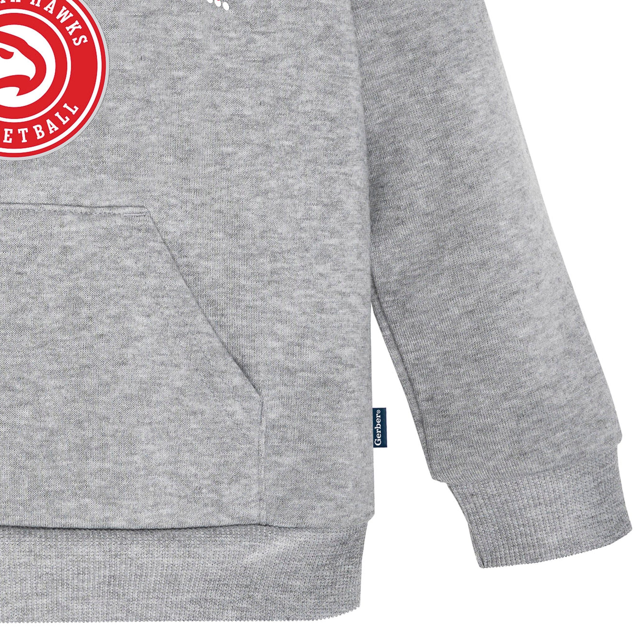 Infant & Toddler Neutral Gray Atlanta Hawks Hoodie - Image 4