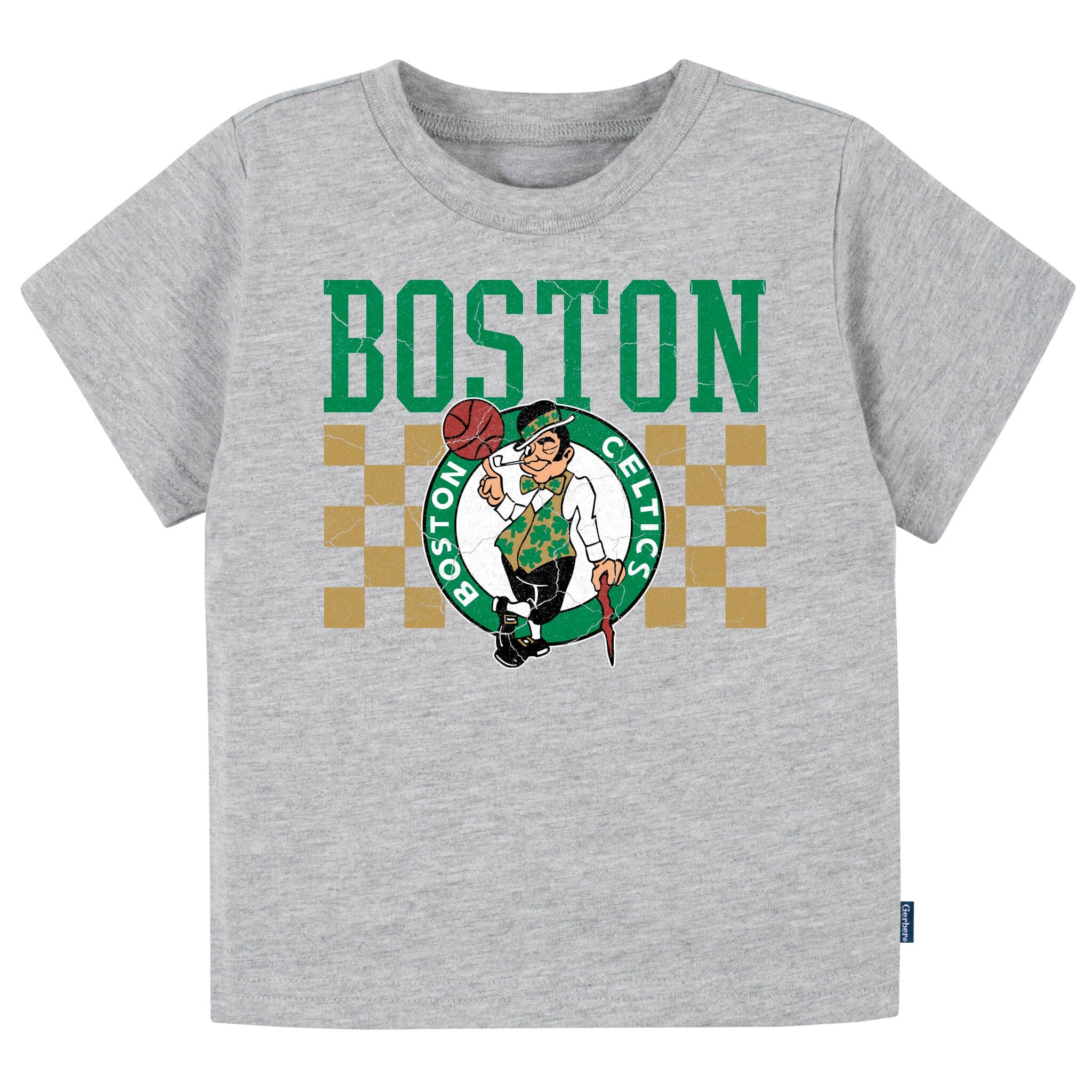 Infant & Toddler Neutral Gray Boston Celtics T-Shirt