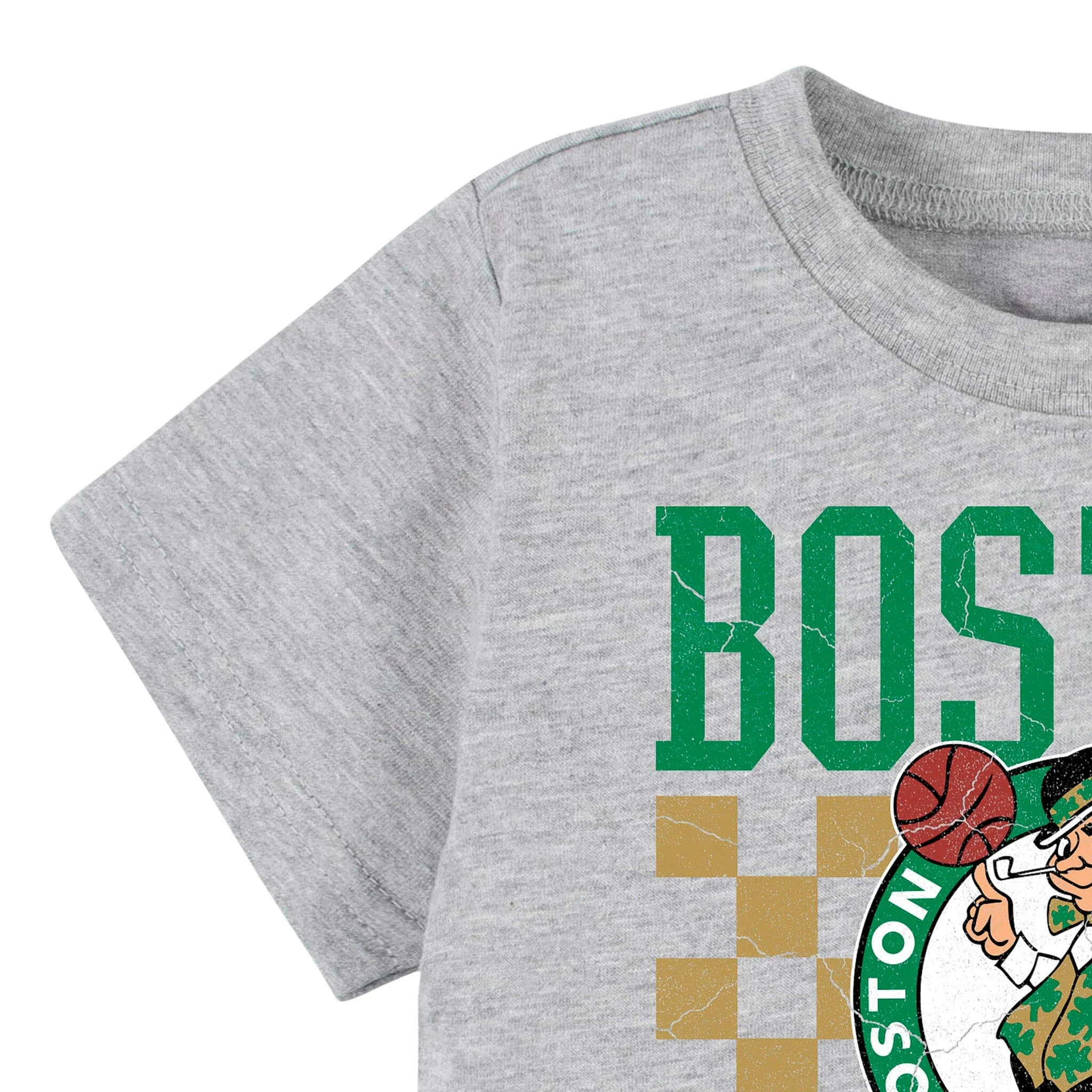 Infant & Toddler Neutral Gray Boston Celtics T-Shirt - Image 2