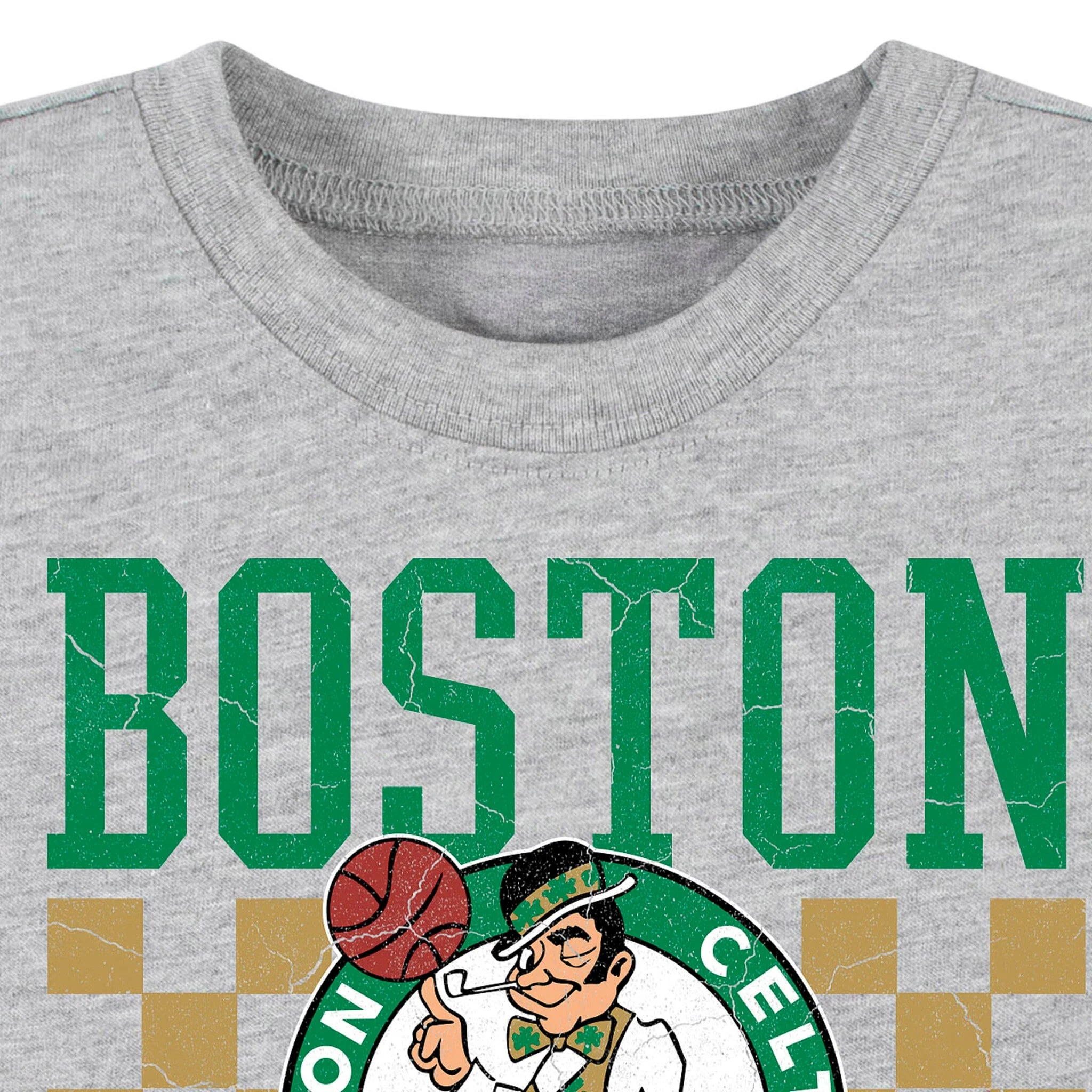 Infant & Toddler Neutral Gray Boston Celtics T-Shirt - Image 3
