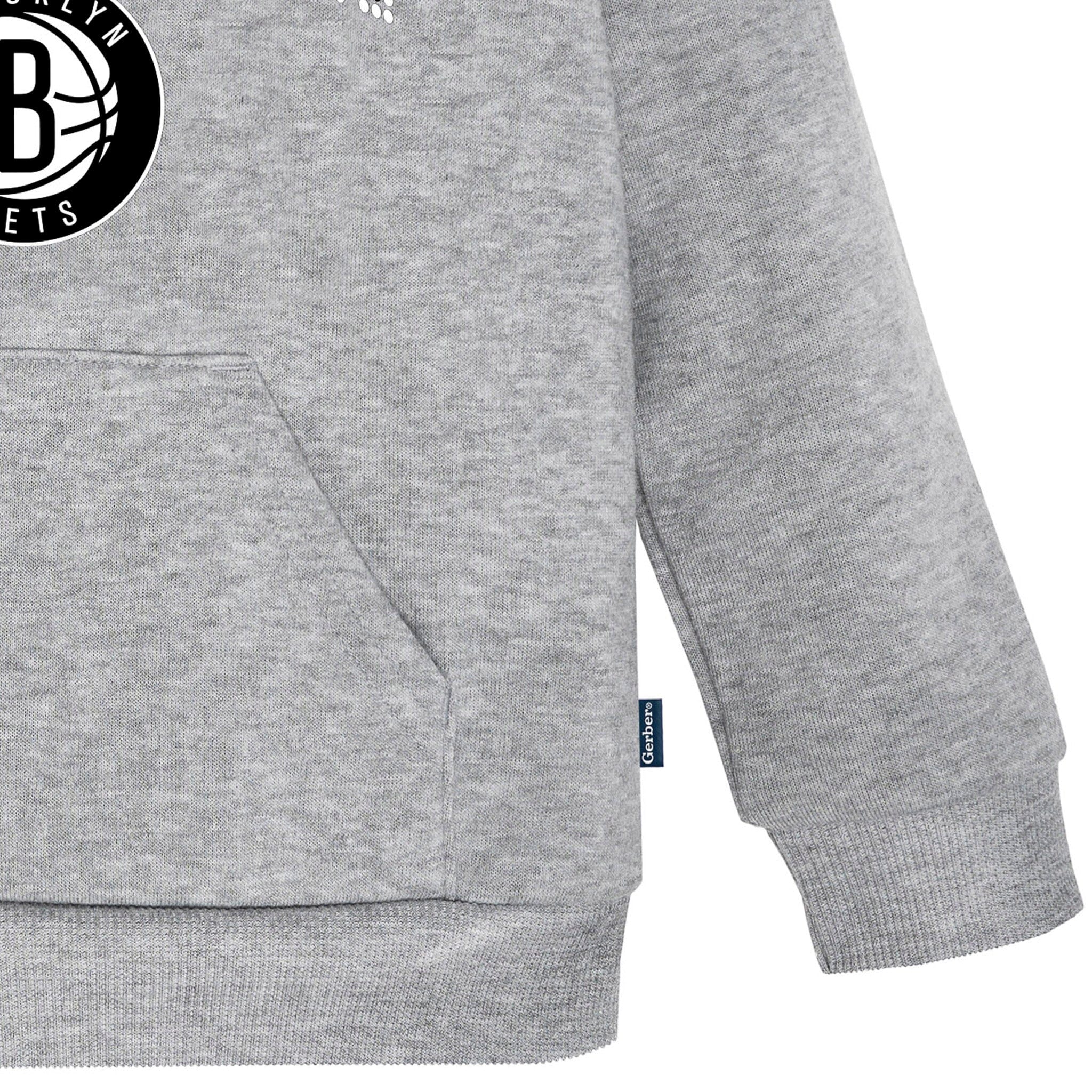 Infant & Toddler Neutral Gray Brooklyn Nets Hoodie - Image 4