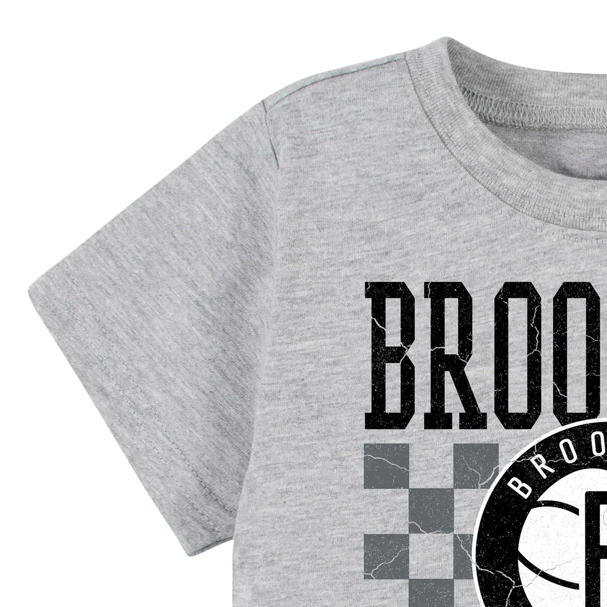 Infant & Toddler Neutral Gray Brooklyn Nets T-Shirt - Image 2