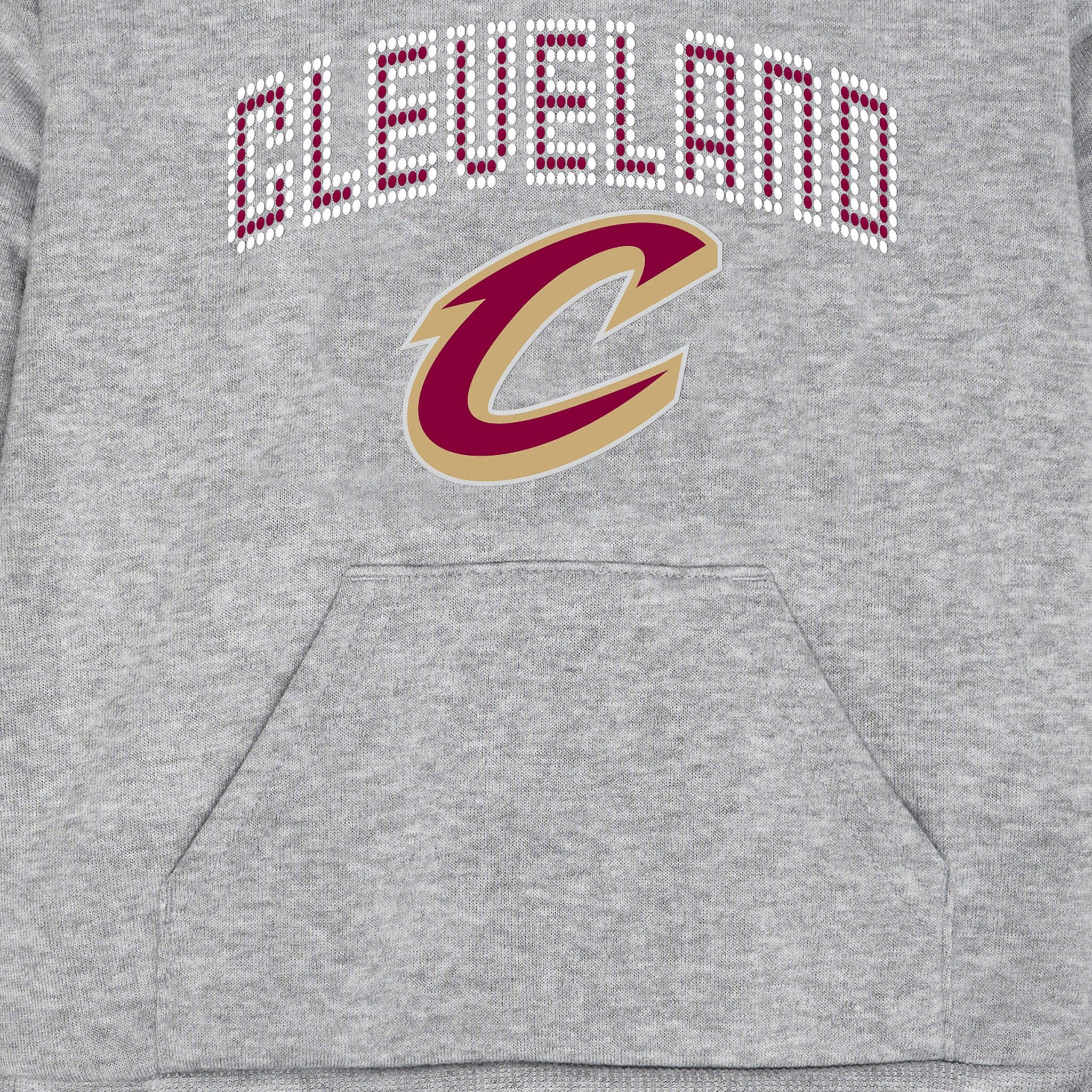 Infant & Toddler Neutral Gray Cleveland Cavaliers Hoodie - Image 3