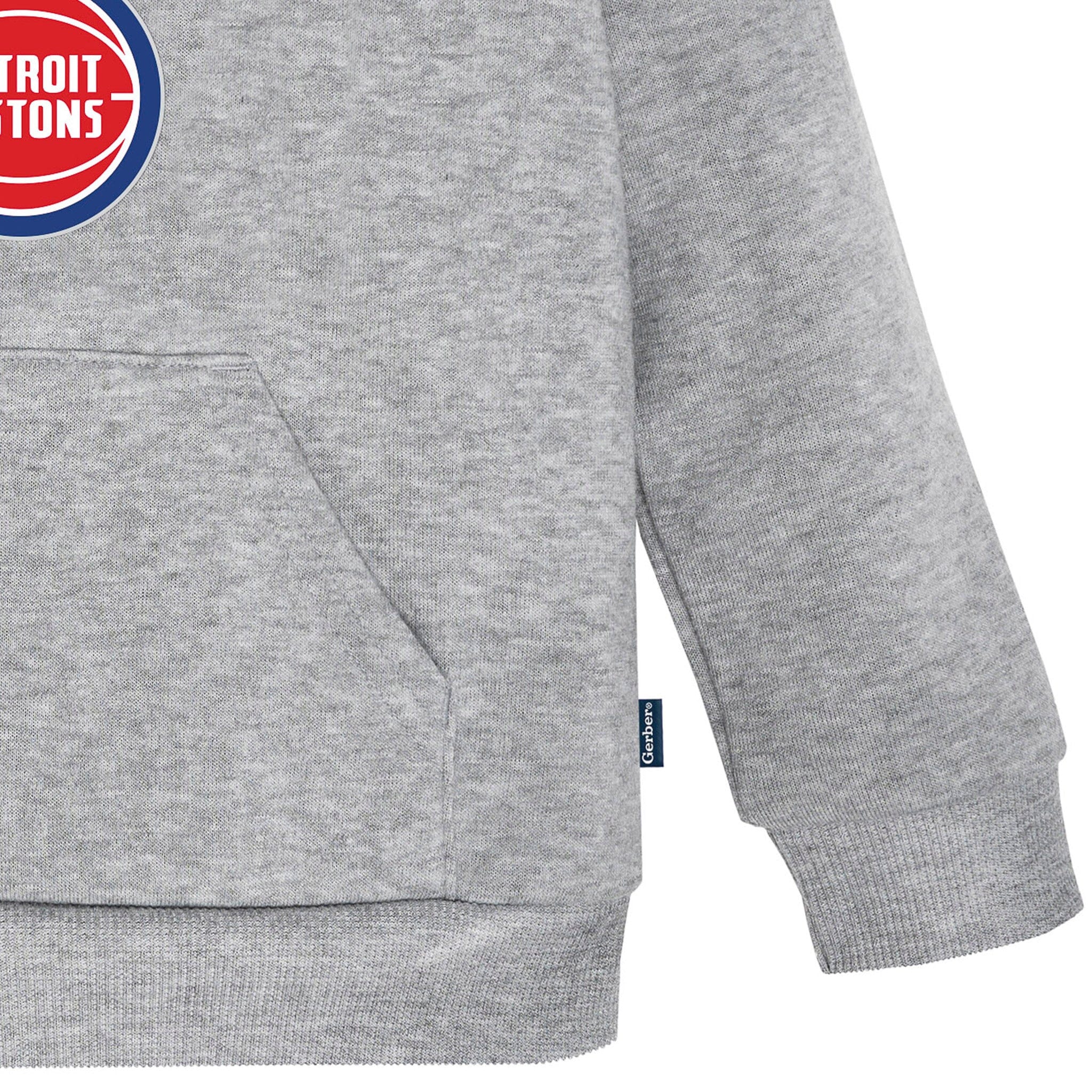 Infant & Toddler Neutral Gray Detroit Pistons Hoodie - Image 4