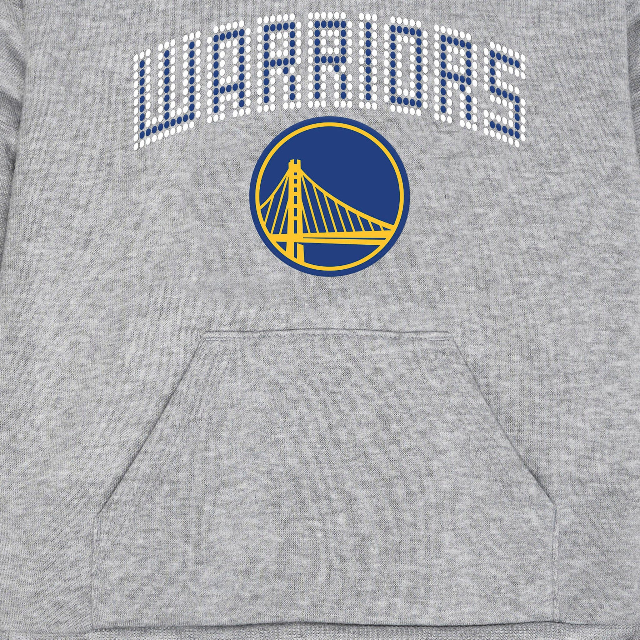 Infant & Toddler Neutral Gray Golden State Warriors Hoodie - Image 3