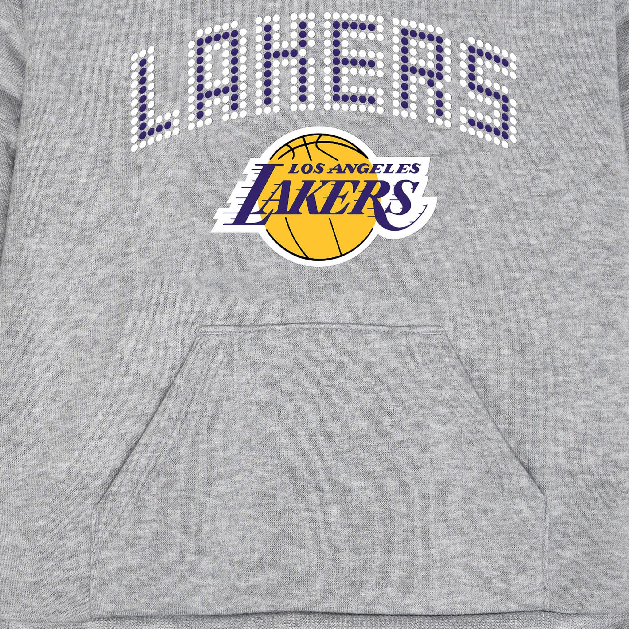 Infant & Toddler Neutral Gray Los Angeles Lakers Hoodie - Image 3