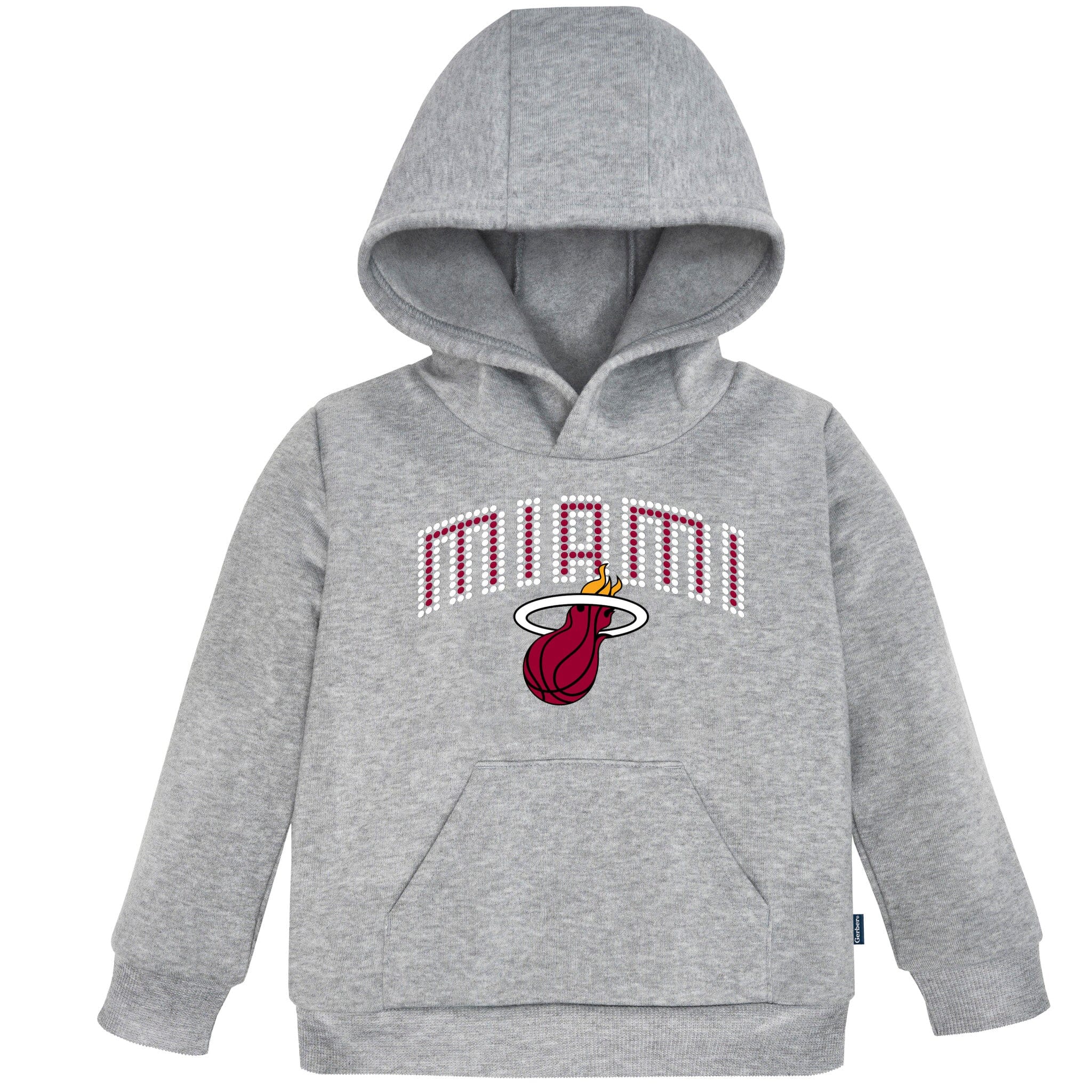 Infant & Toddler Neutral Gray Miami Heat Hoodie