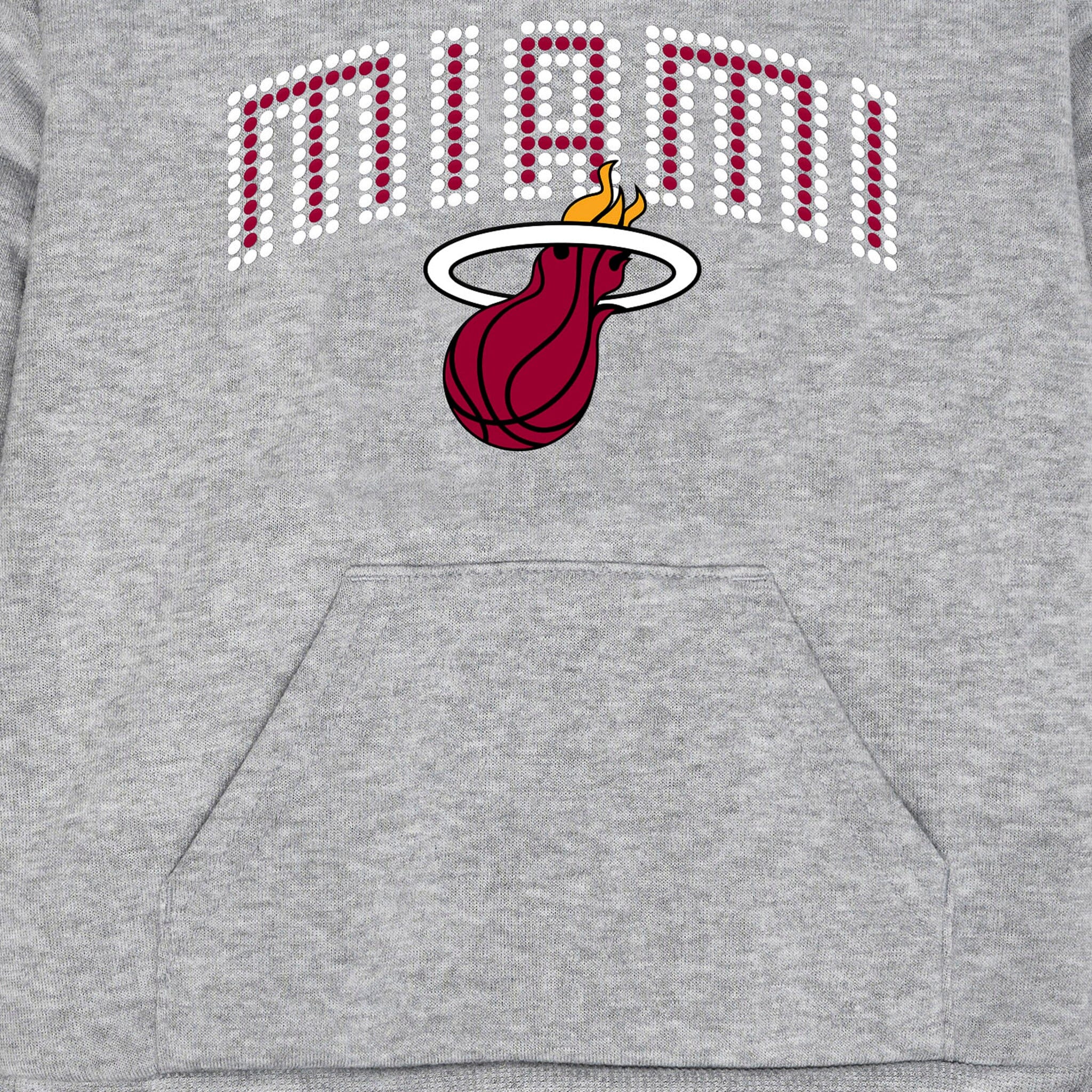 Infant & Toddler Neutral Gray Miami Heat Hoodie - Image 3