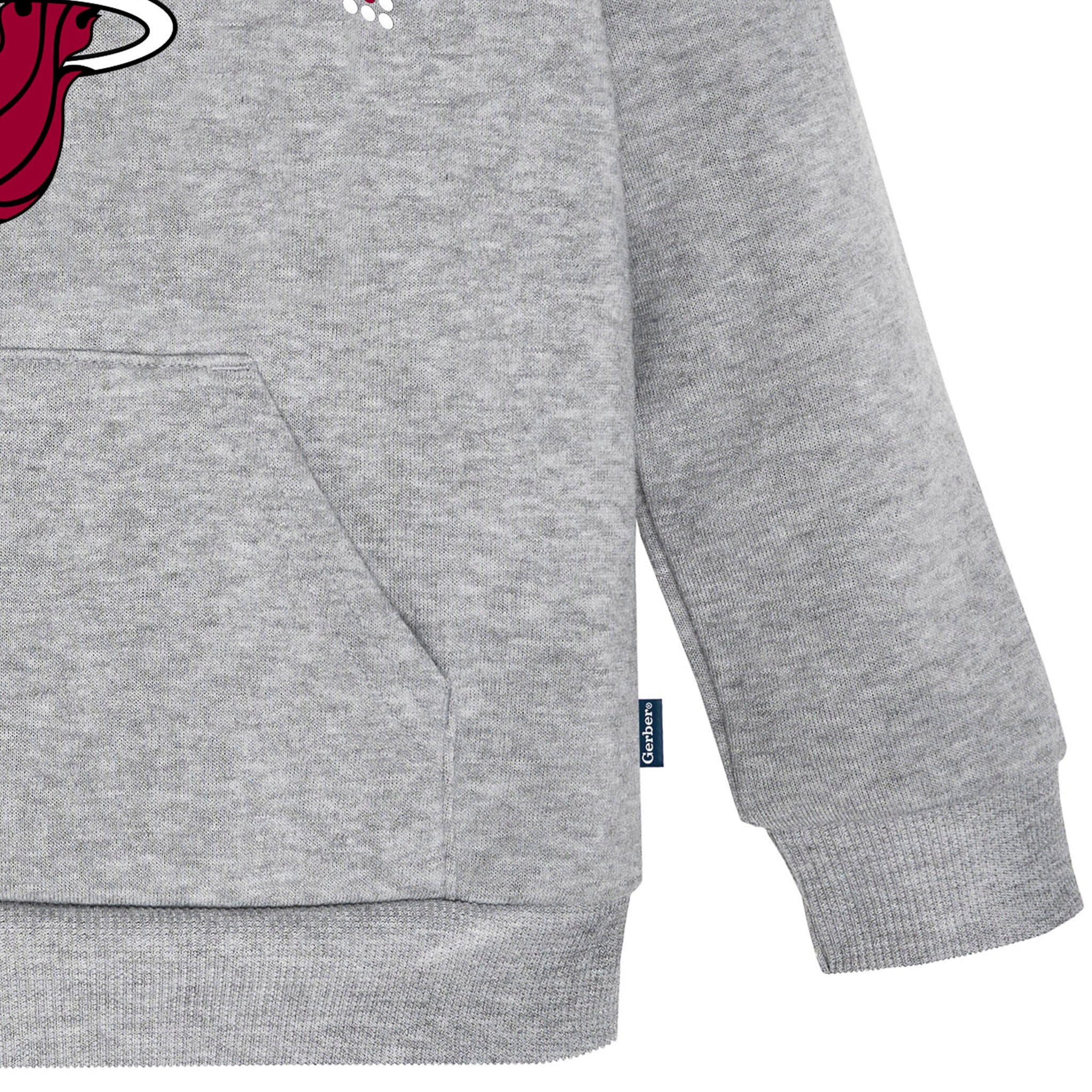 Infant & Toddler Neutral Gray Miami Heat Hoodie - Image 4