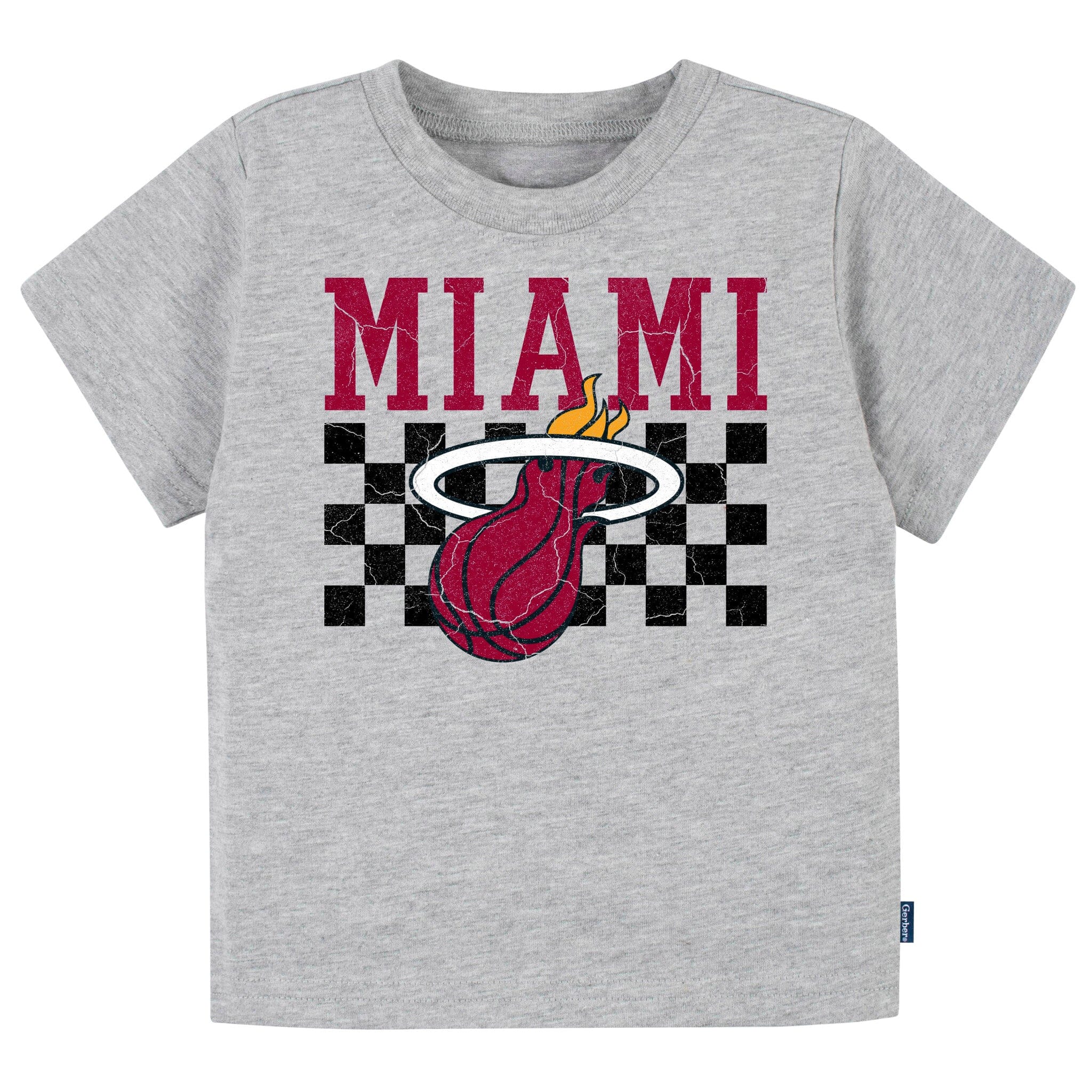 Infant & Toddler Neutral Gray Miami Heat T-Shirt
