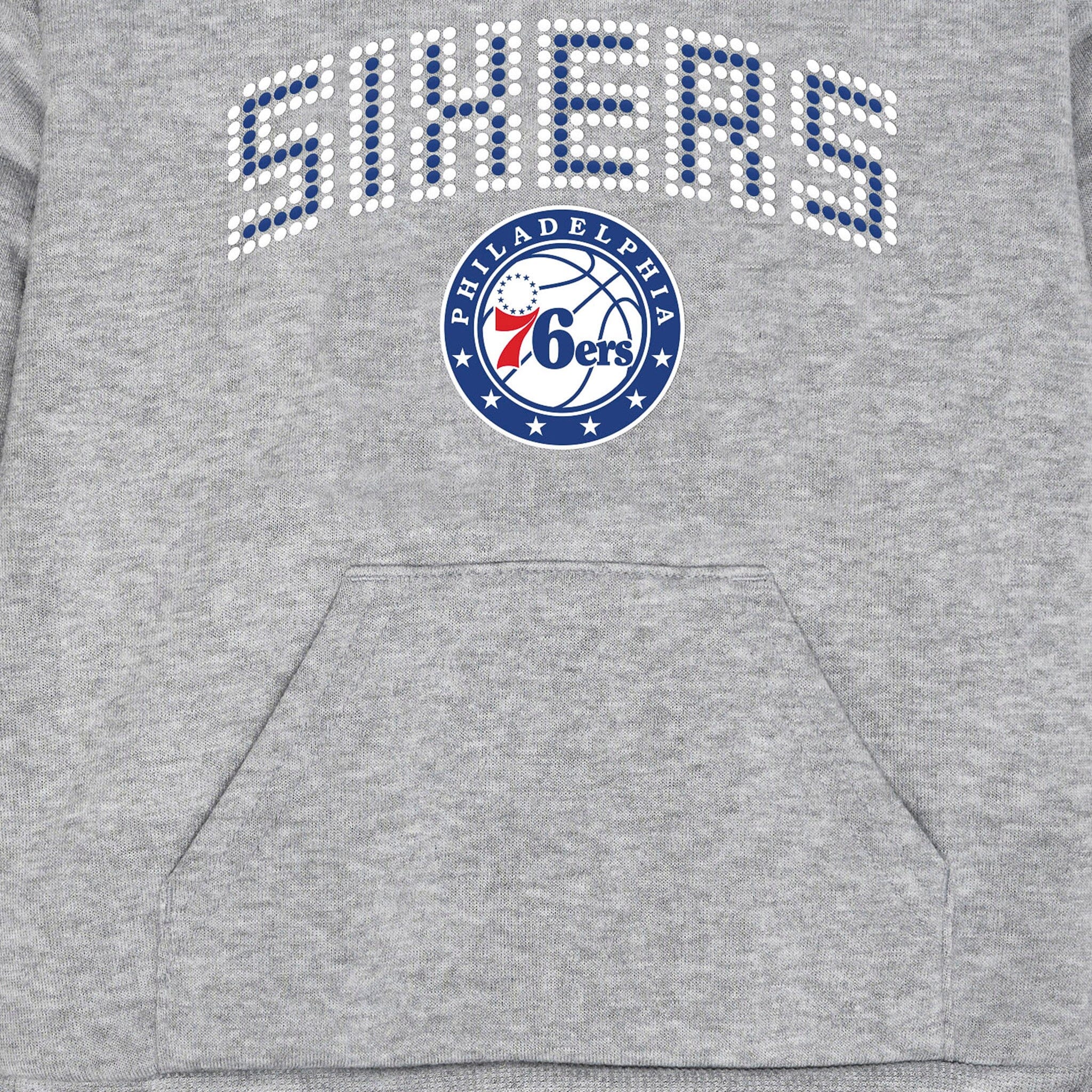 Infant & Toddler Neutral Gray Philadelphia 76ers Hoodie - Image 3