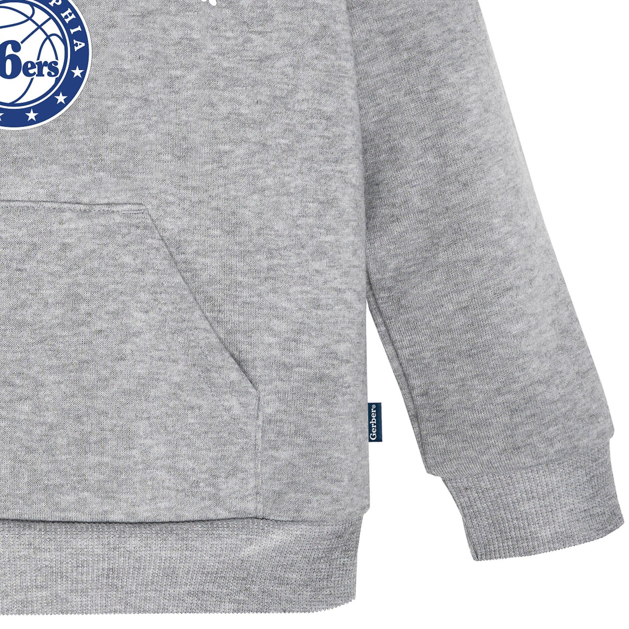 Infant & Toddler Neutral Gray Philadelphia 76ers Hoodie - Image 4