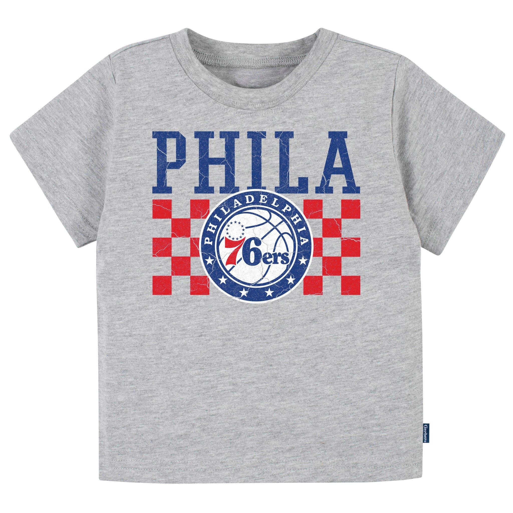 Infant & Toddler Neutral Gray Philadelphia 76ers T-Shirt