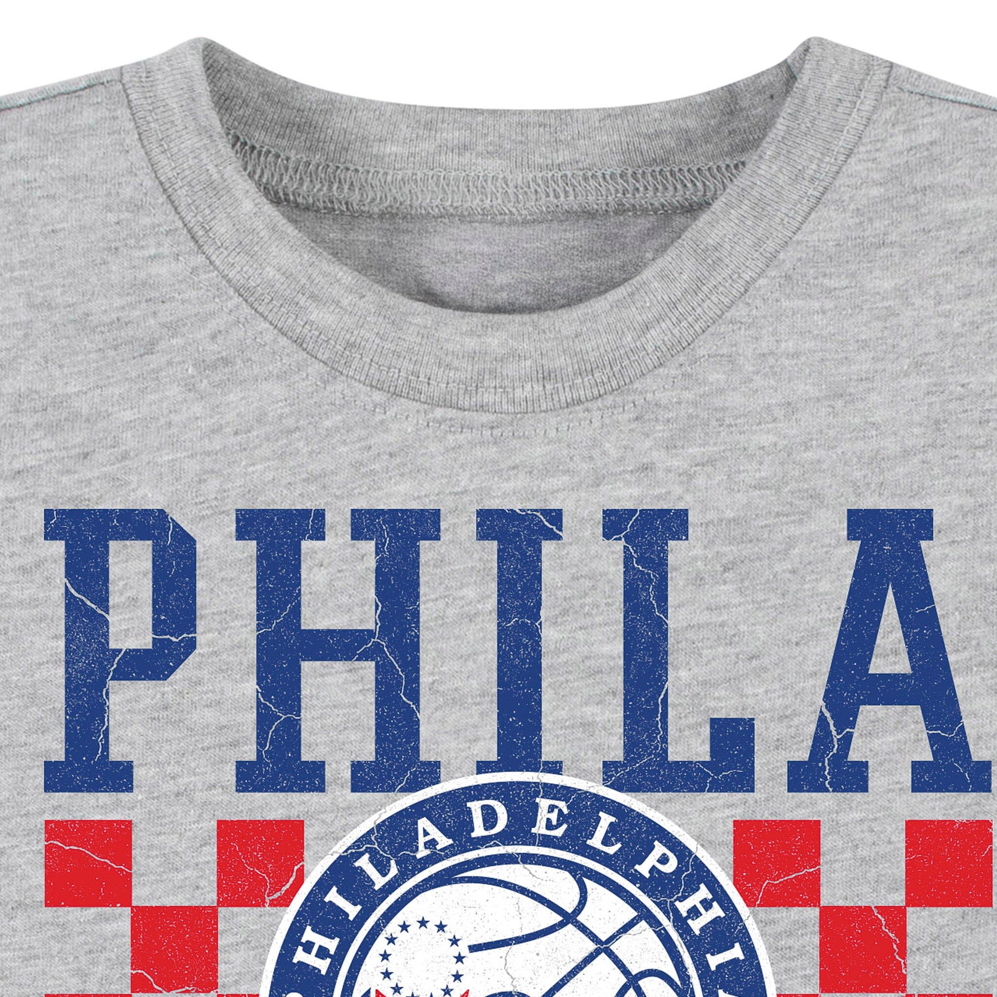 Infant & Toddler Neutral Gray Philadelphia 76ers T-Shirt - Image 3