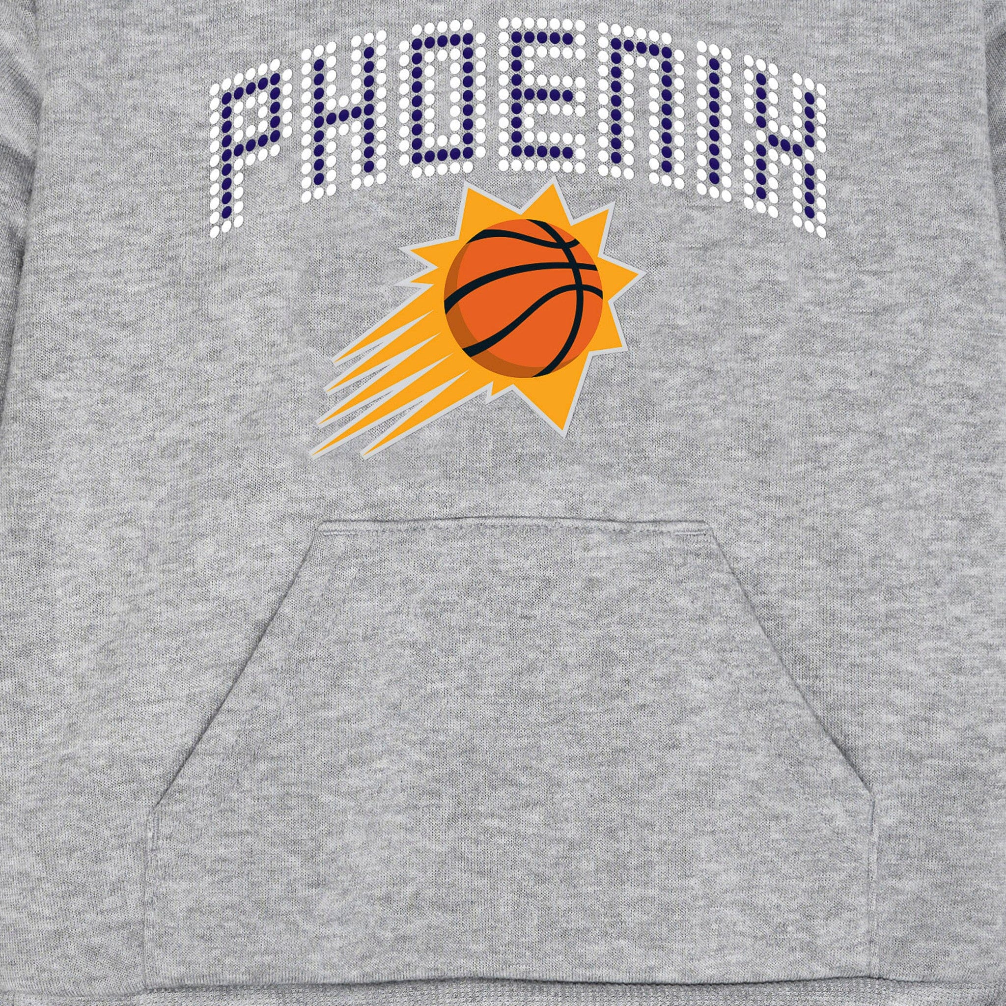 Infant & Toddler Neutral Gray Phoenix Suns Hoodie - Image 3
