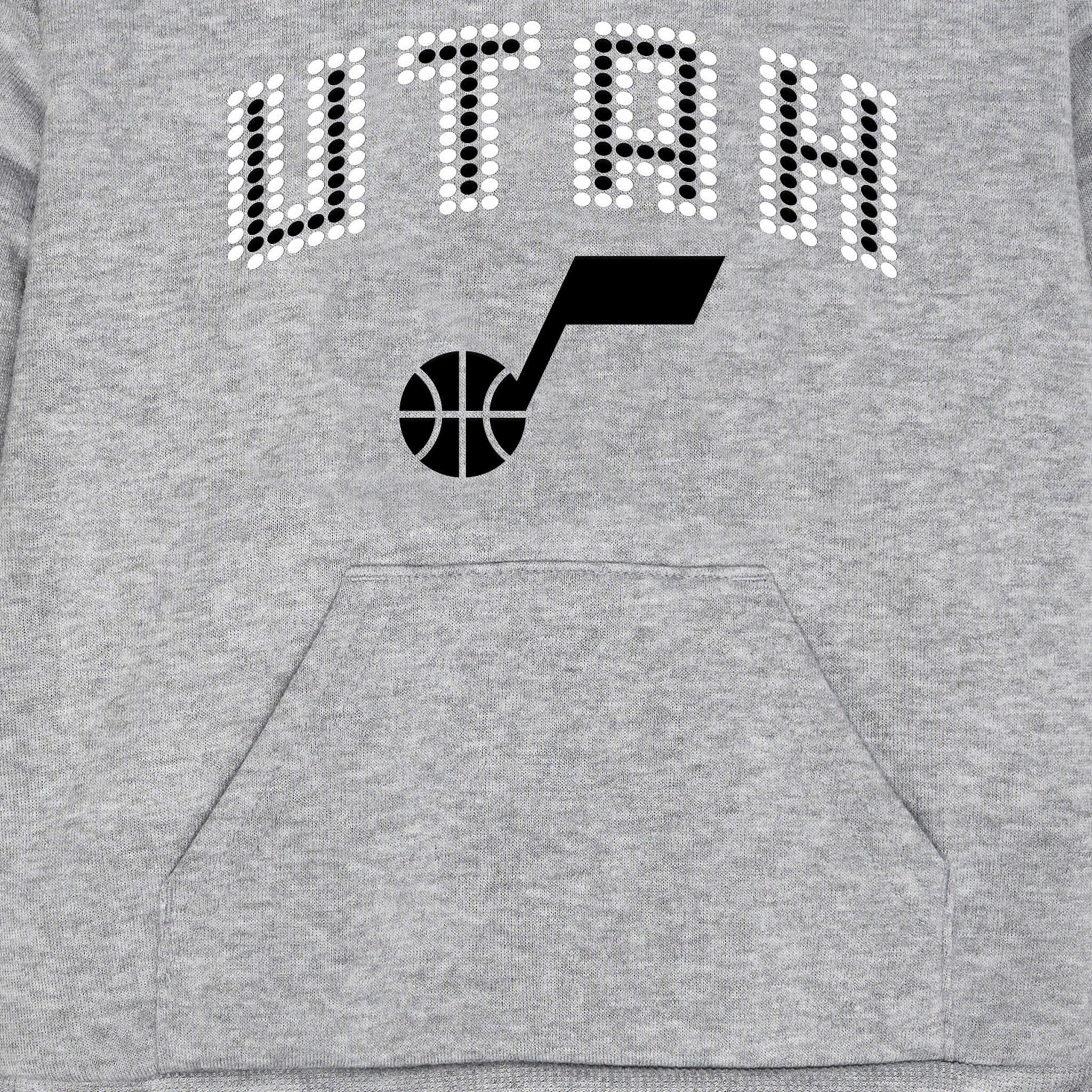 Infant & Toddler Neutral Gray Utah Jazz Hoodie - Image 3
